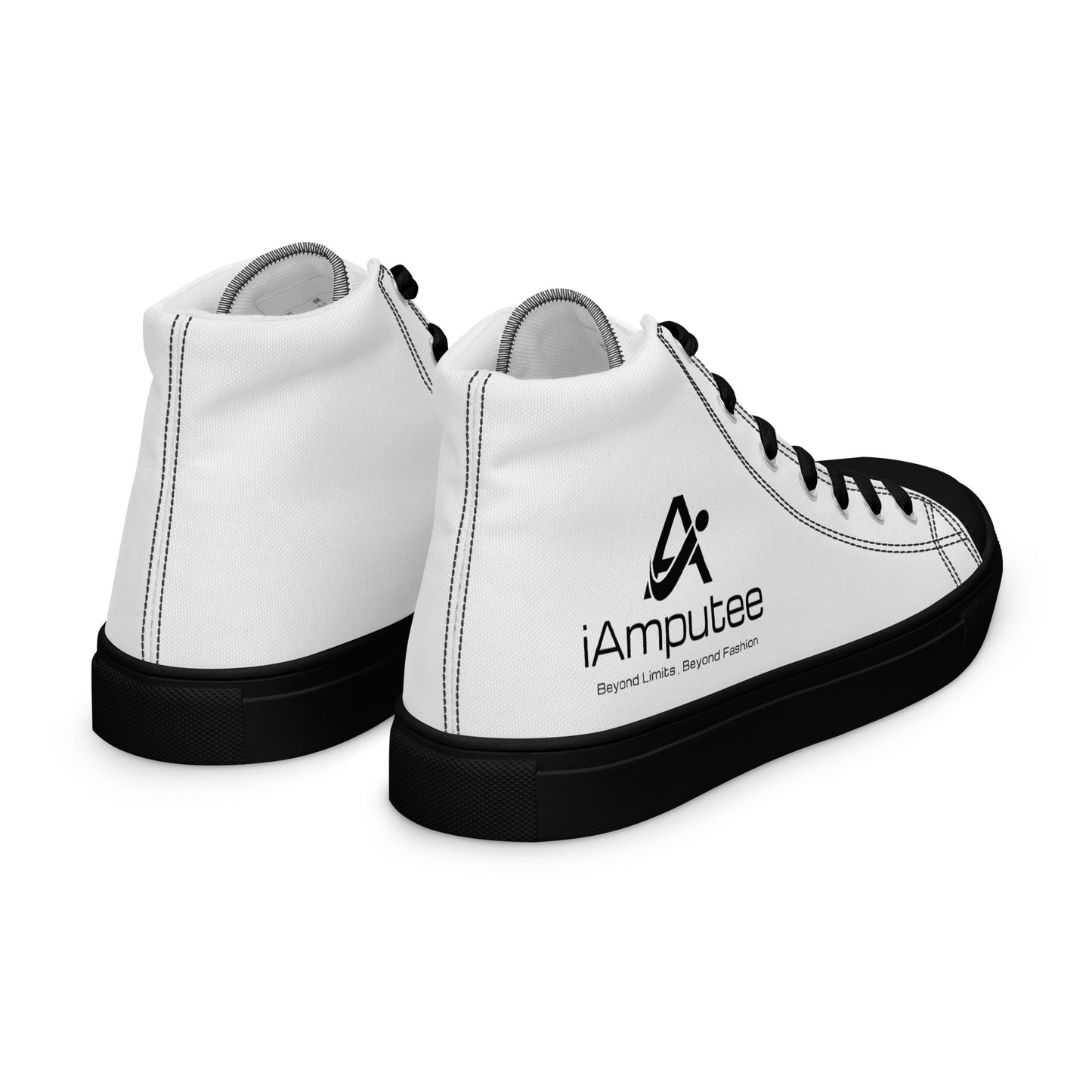 iAmputee Zapatos de lona altos para hombre