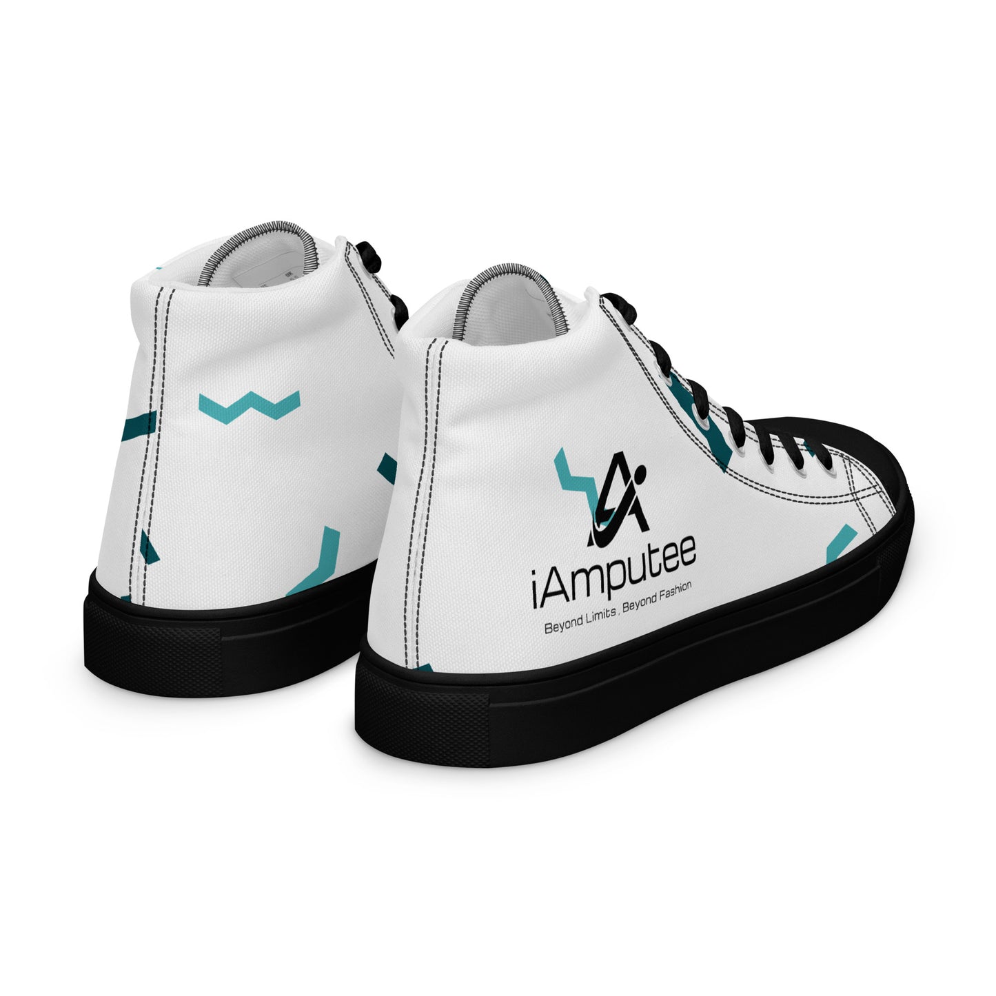 iAmputee Men’s high top canvas shoes