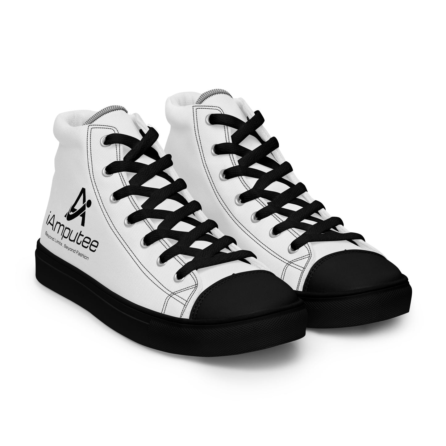iAmputee Zapatos de lona altos para hombre