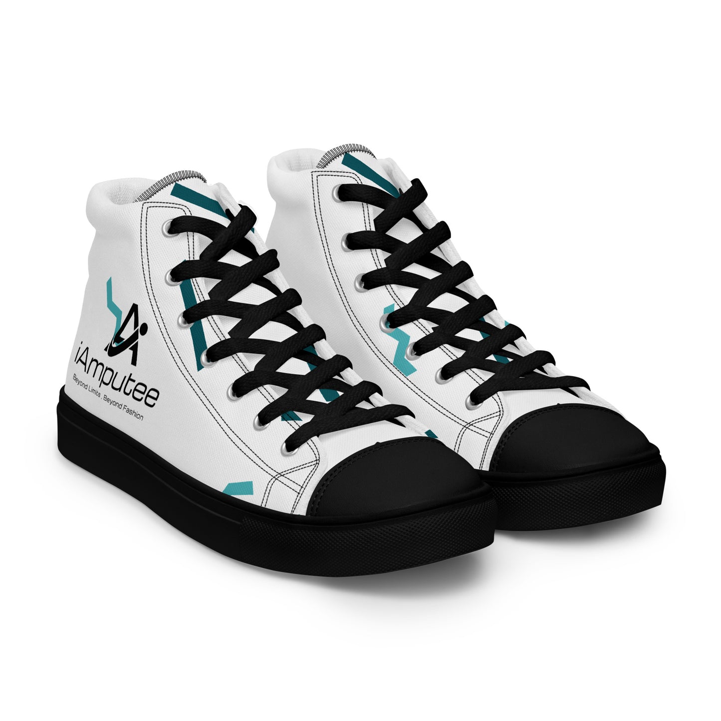 iAmputee Men’s high top canvas shoes