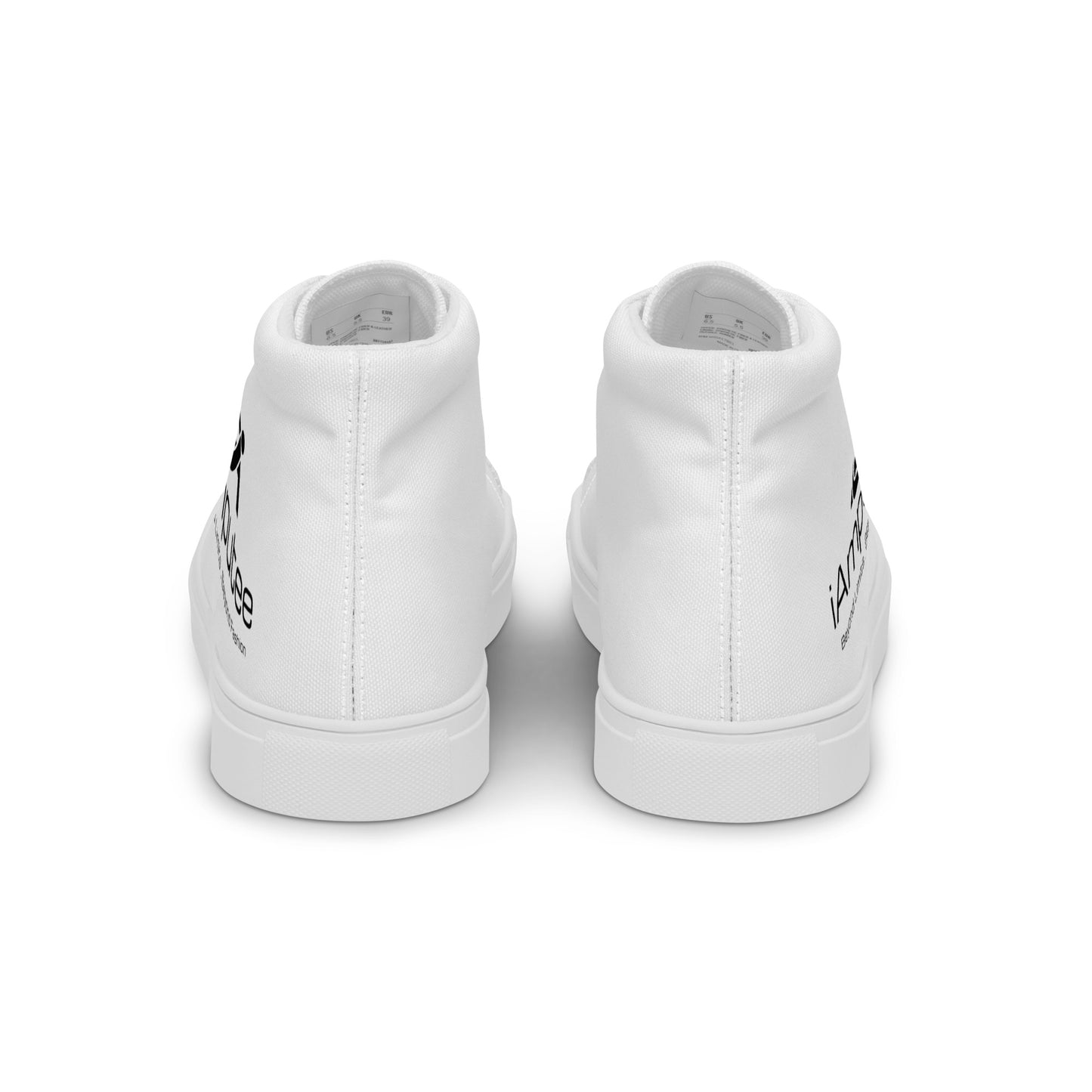 iAmputee Zapatos de lona altos para hombre