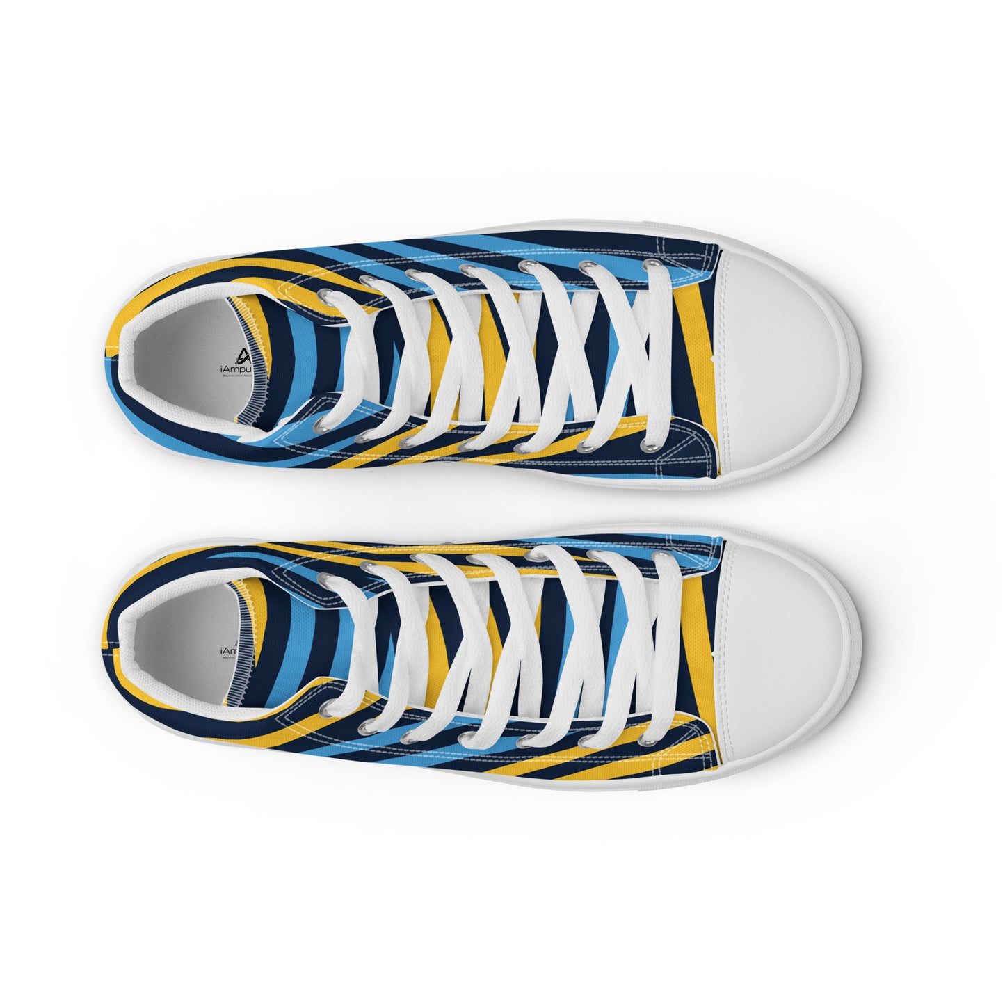 Sapatos masculinos de lona de cano alto iAmputee Streetwear
