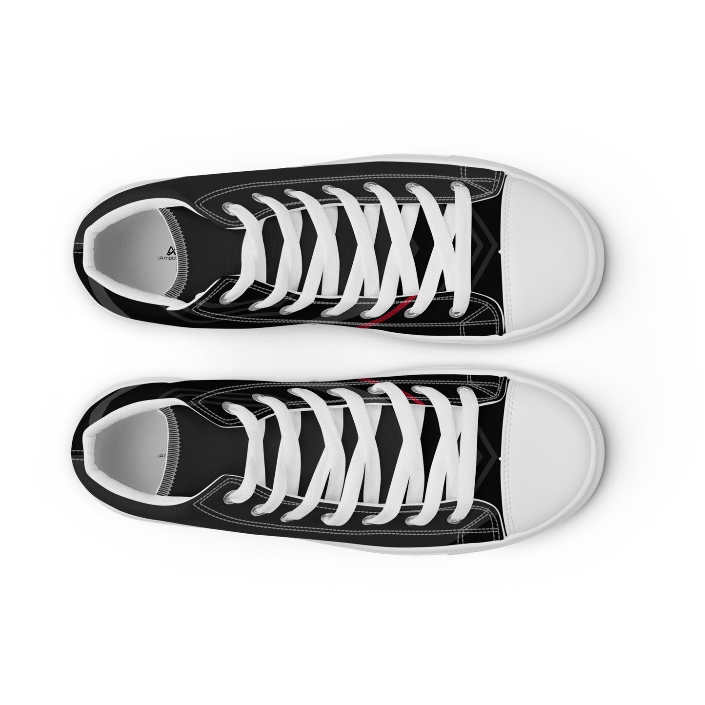 iAmputee Men’s high top canvas shoes
