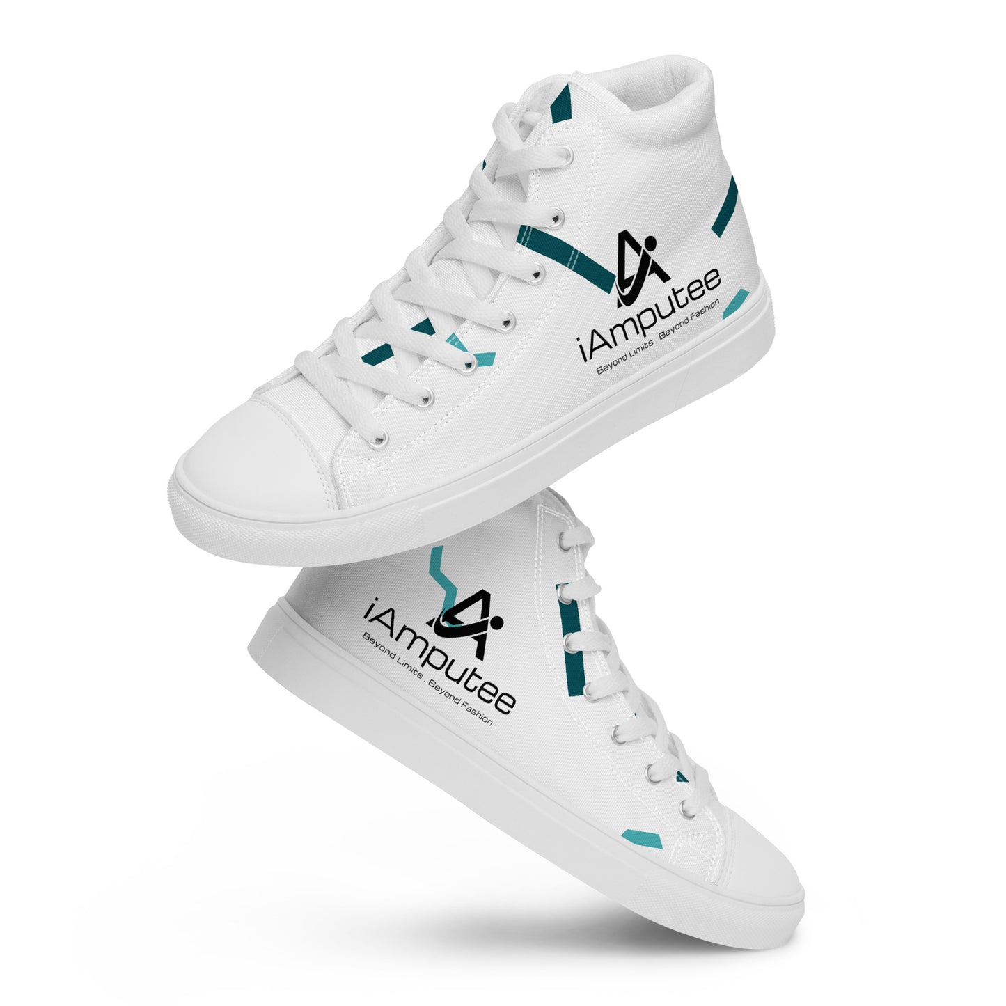iAmputee Men’s high top canvas shoes