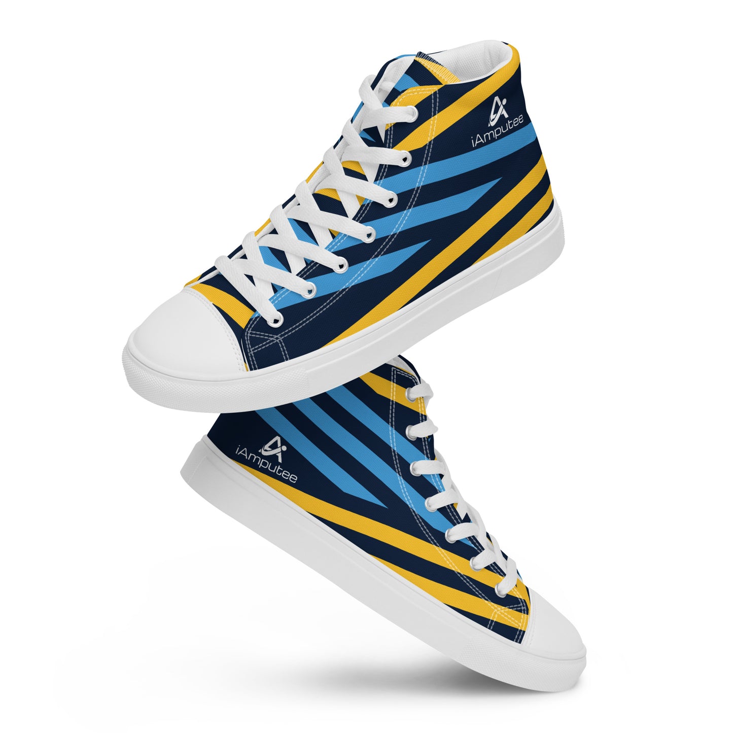 Sapatos masculinos de lona de cano alto iAmputee Streetwear