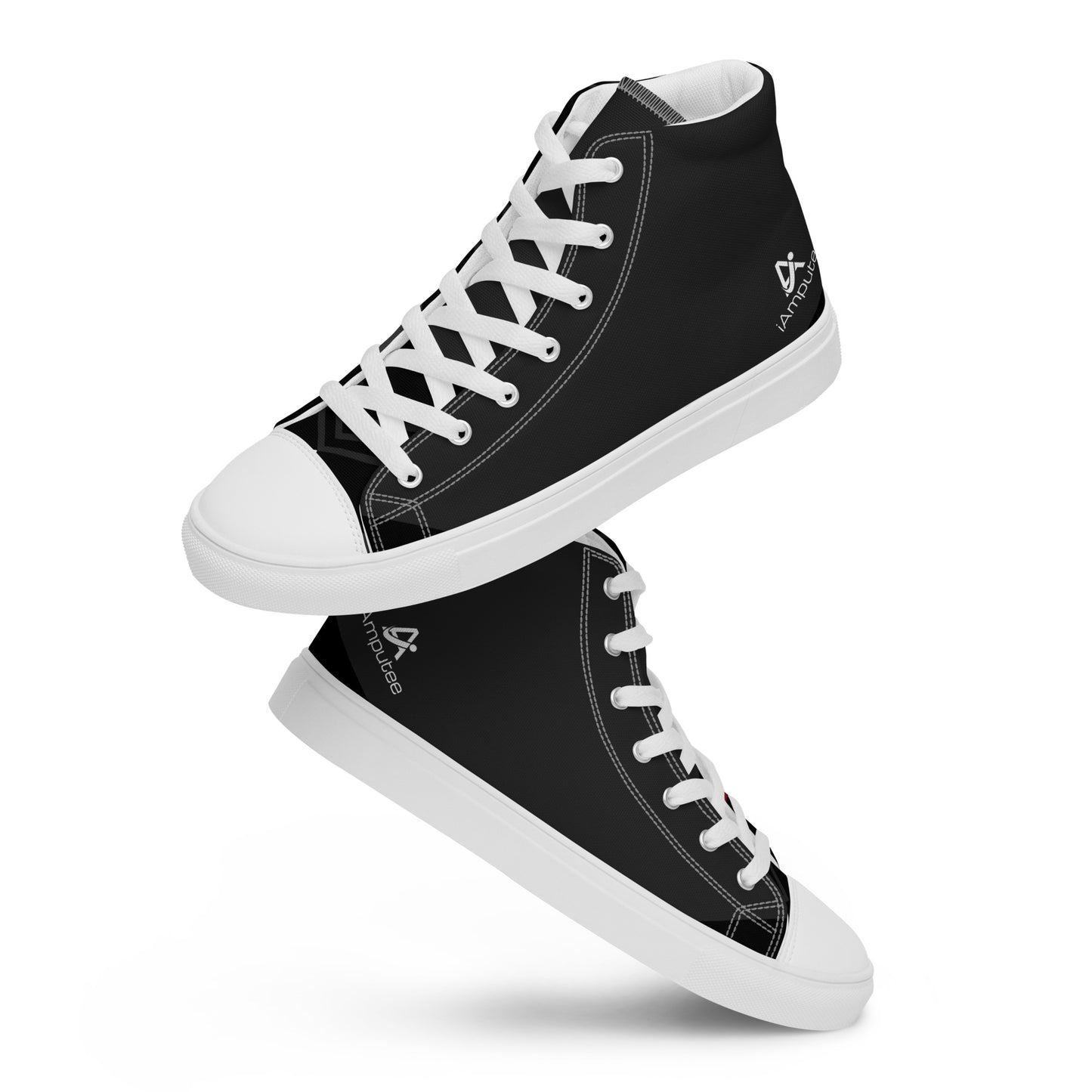 iAmputee Men’s high top canvas shoes