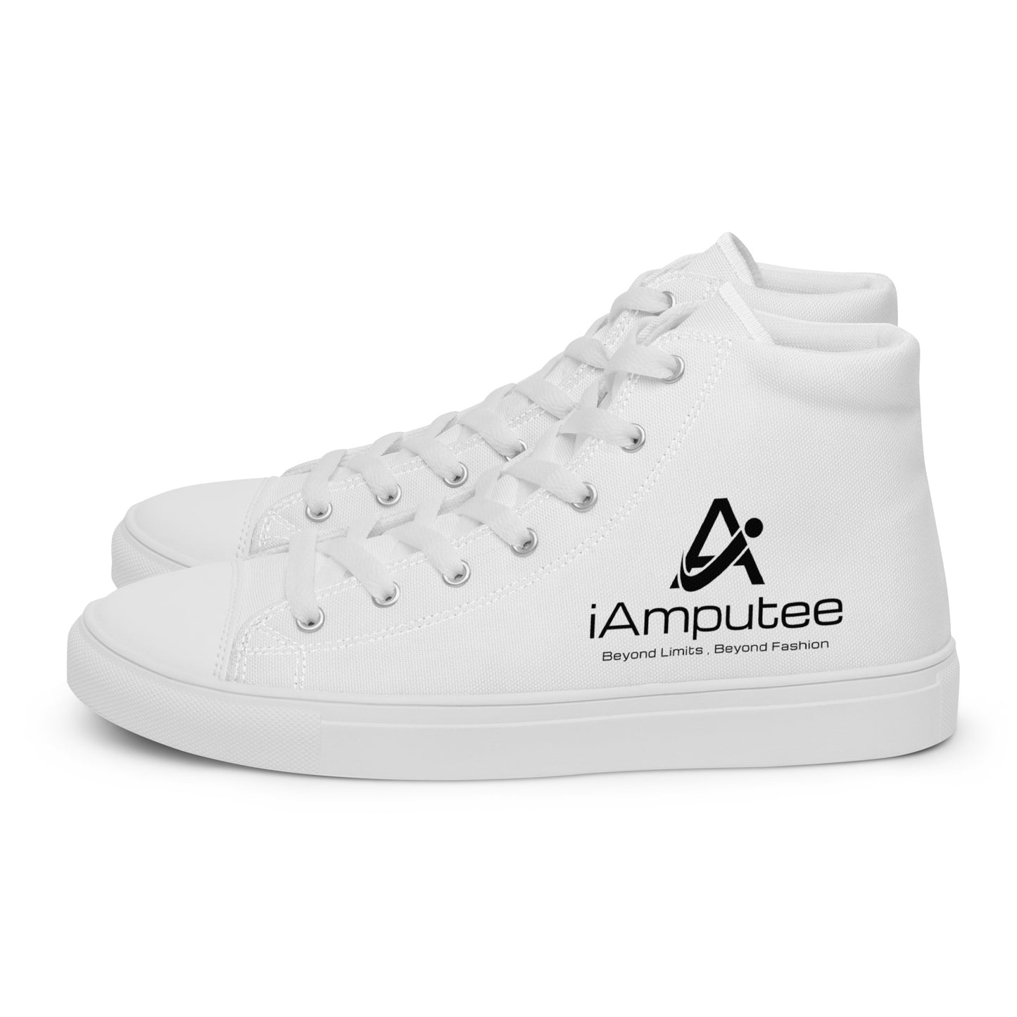 iAmputee Zapatos de lona altos para hombre
