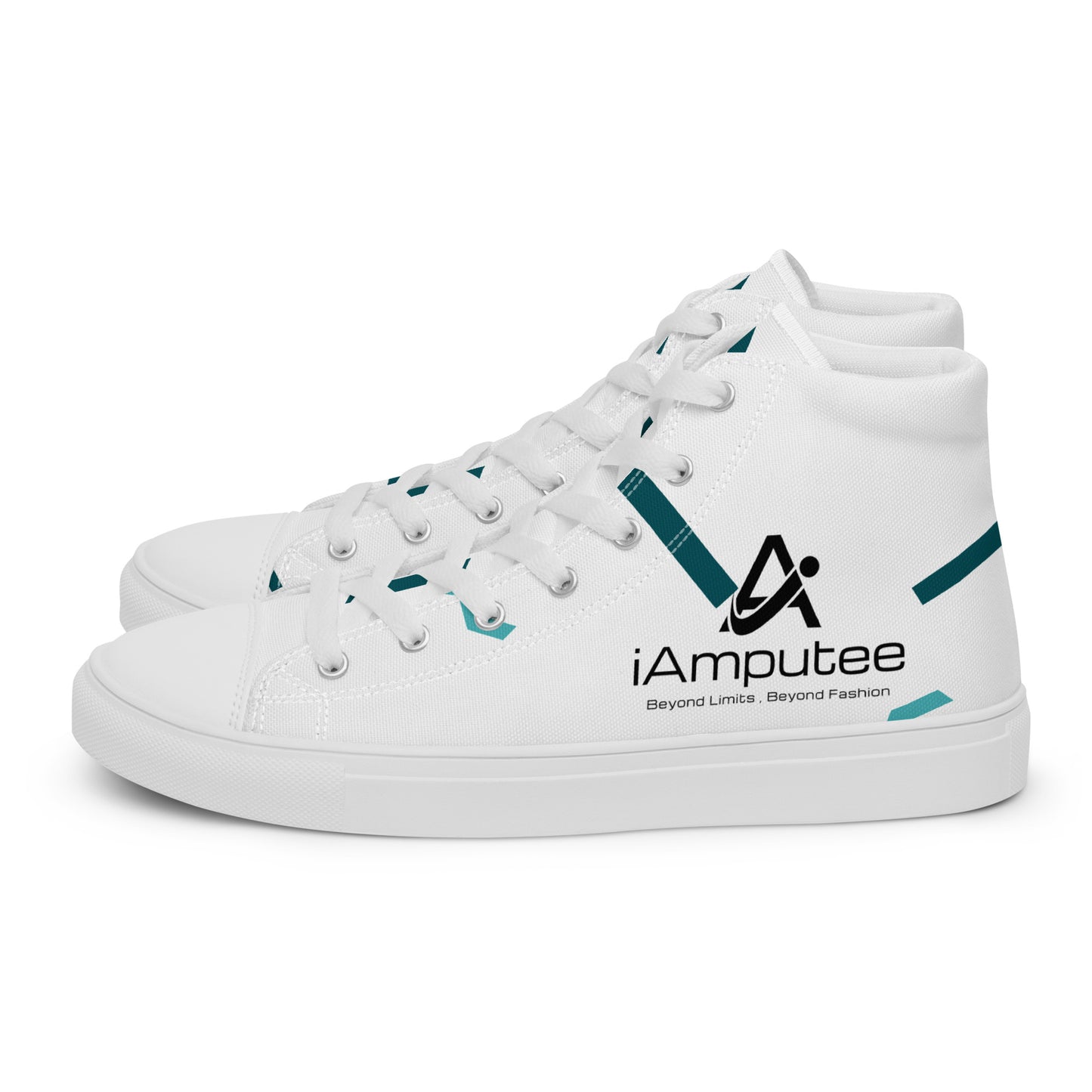 iAmputee Men’s high top canvas shoes