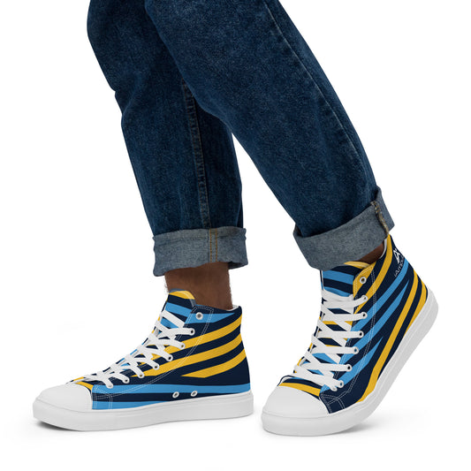 Sapatos masculinos de lona de cano alto iAmputee Streetwear