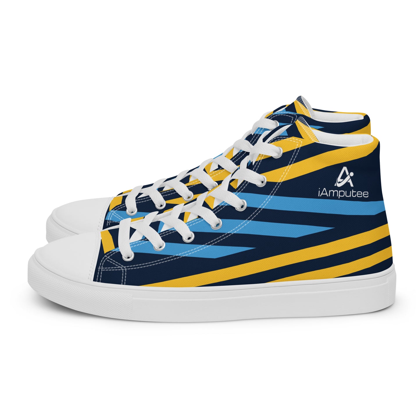 Sapatos masculinos de lona de cano alto iAmputee Streetwear