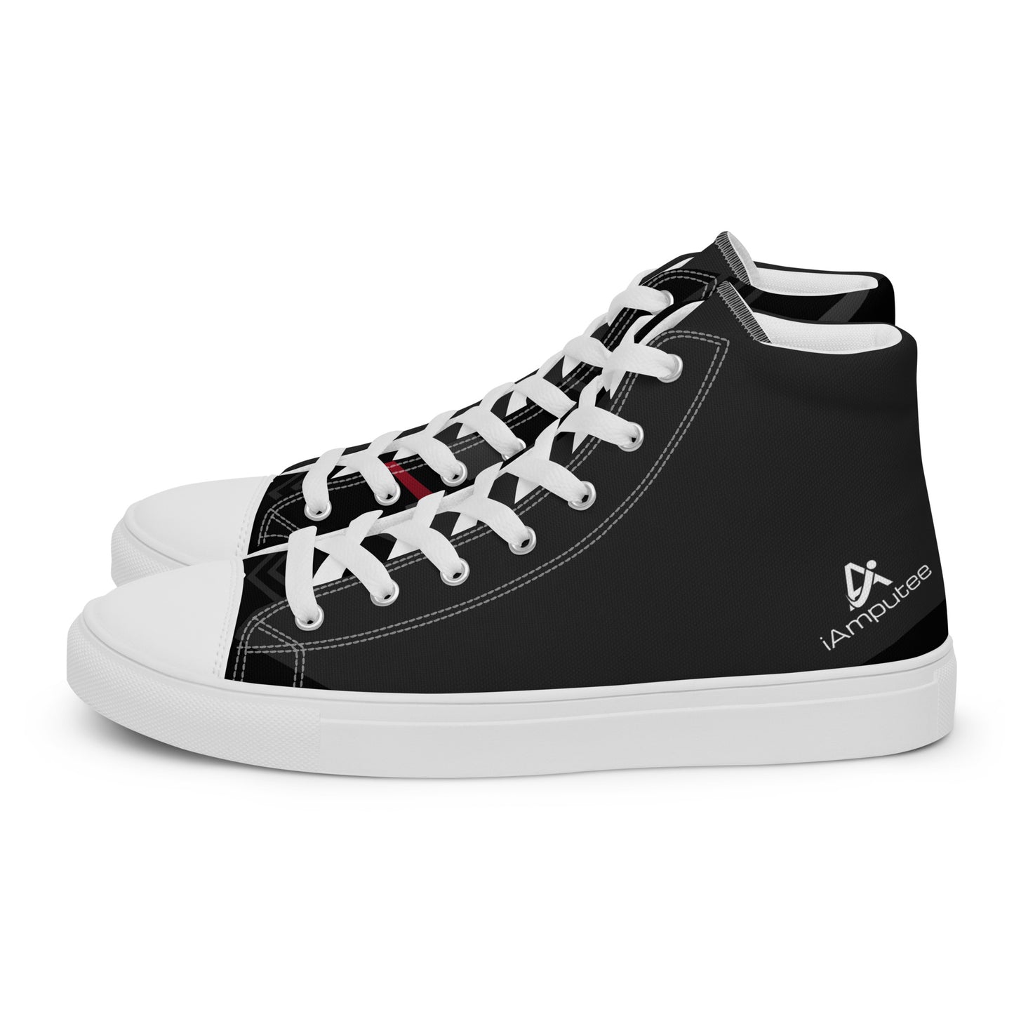 iAmputee Men’s high top canvas shoes