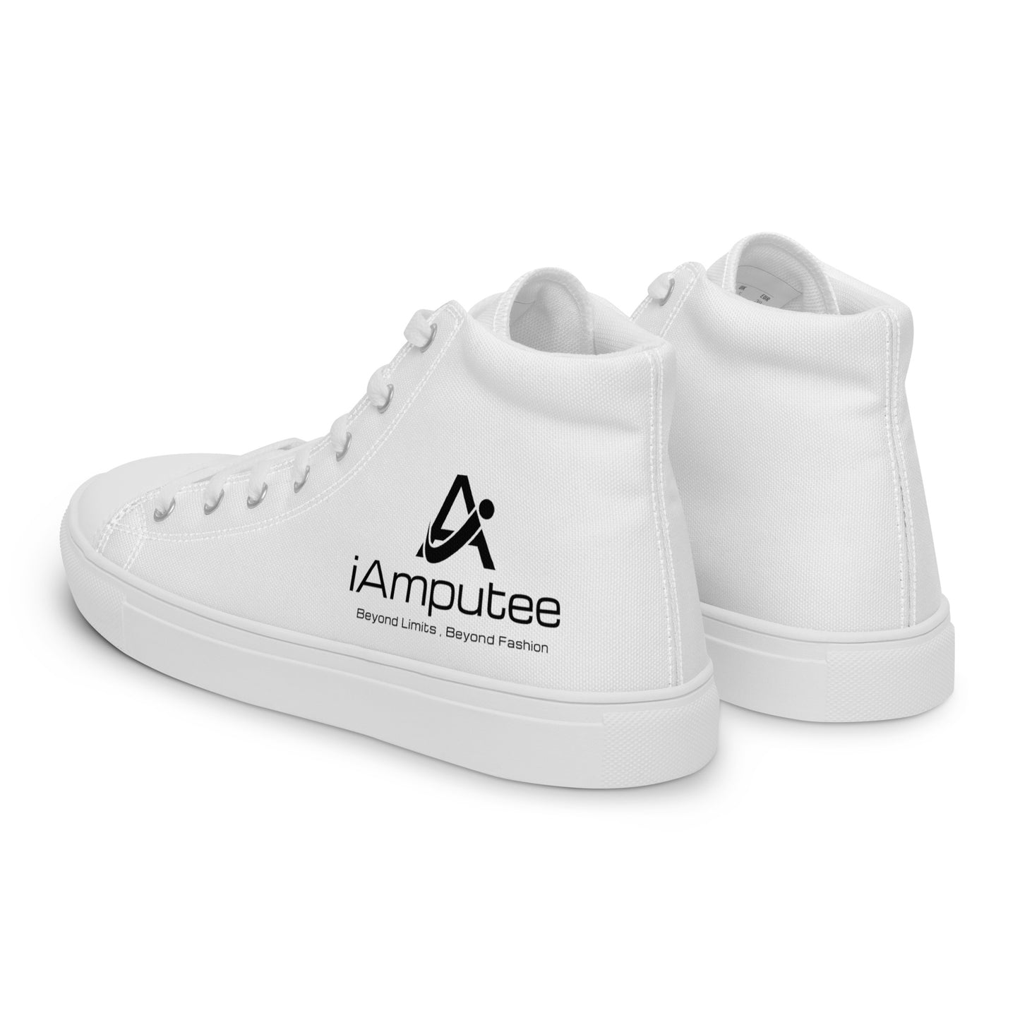iAmputee Zapatos de lona altos para hombre