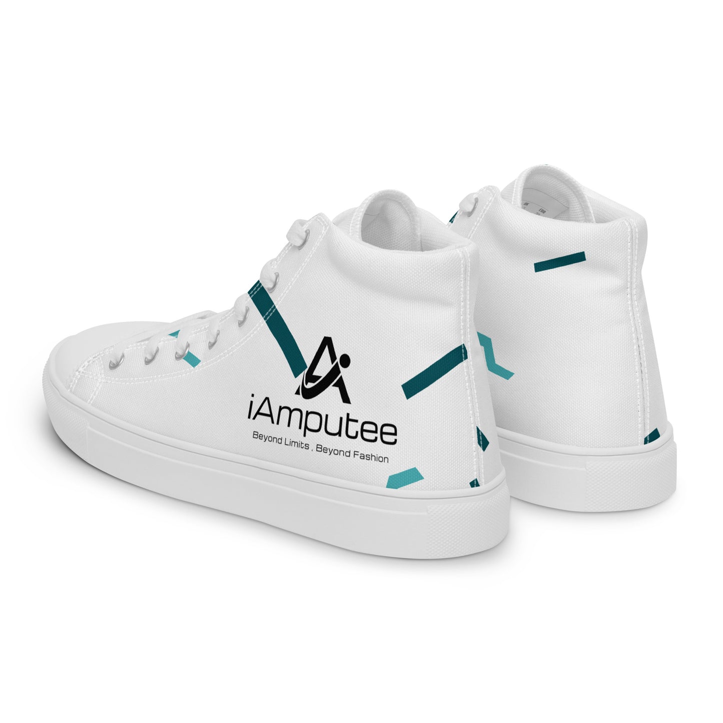 iAmputee Men’s high top canvas shoes