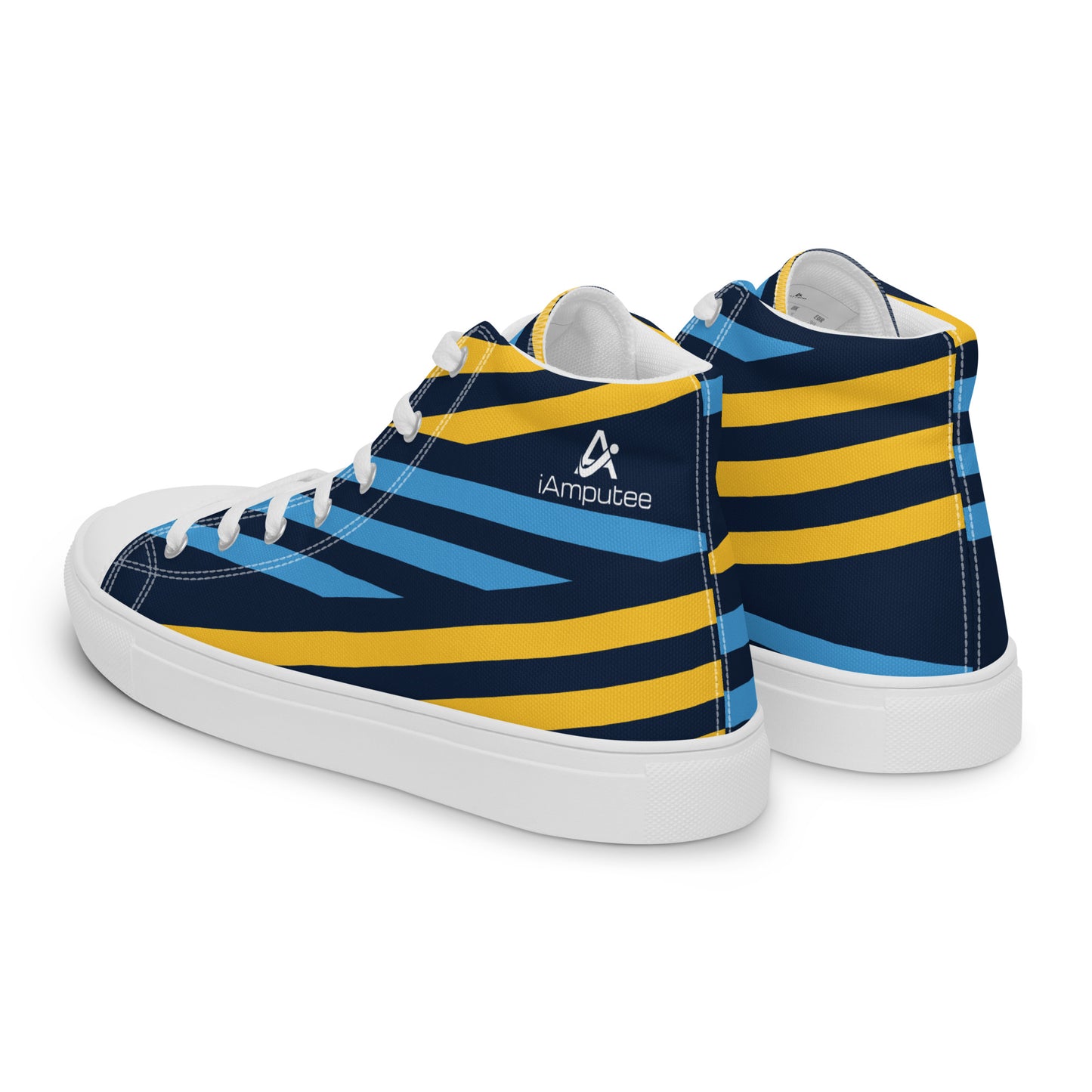 Sapatos masculinos de lona de cano alto iAmputee Streetwear