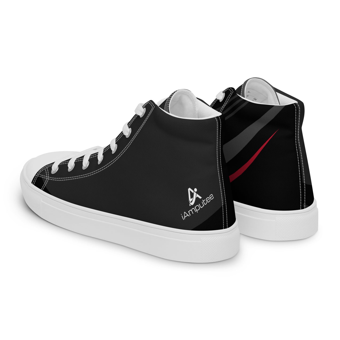 iAmputee Men’s high top canvas shoes