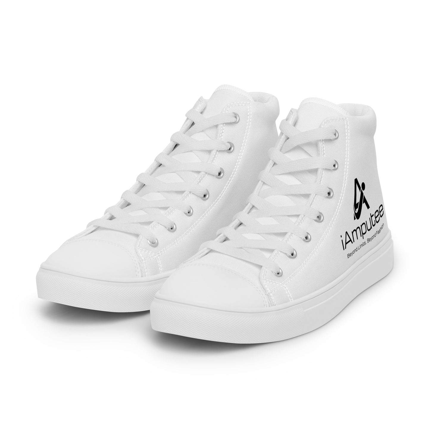 iAmputee Zapatos de lona altos para hombre