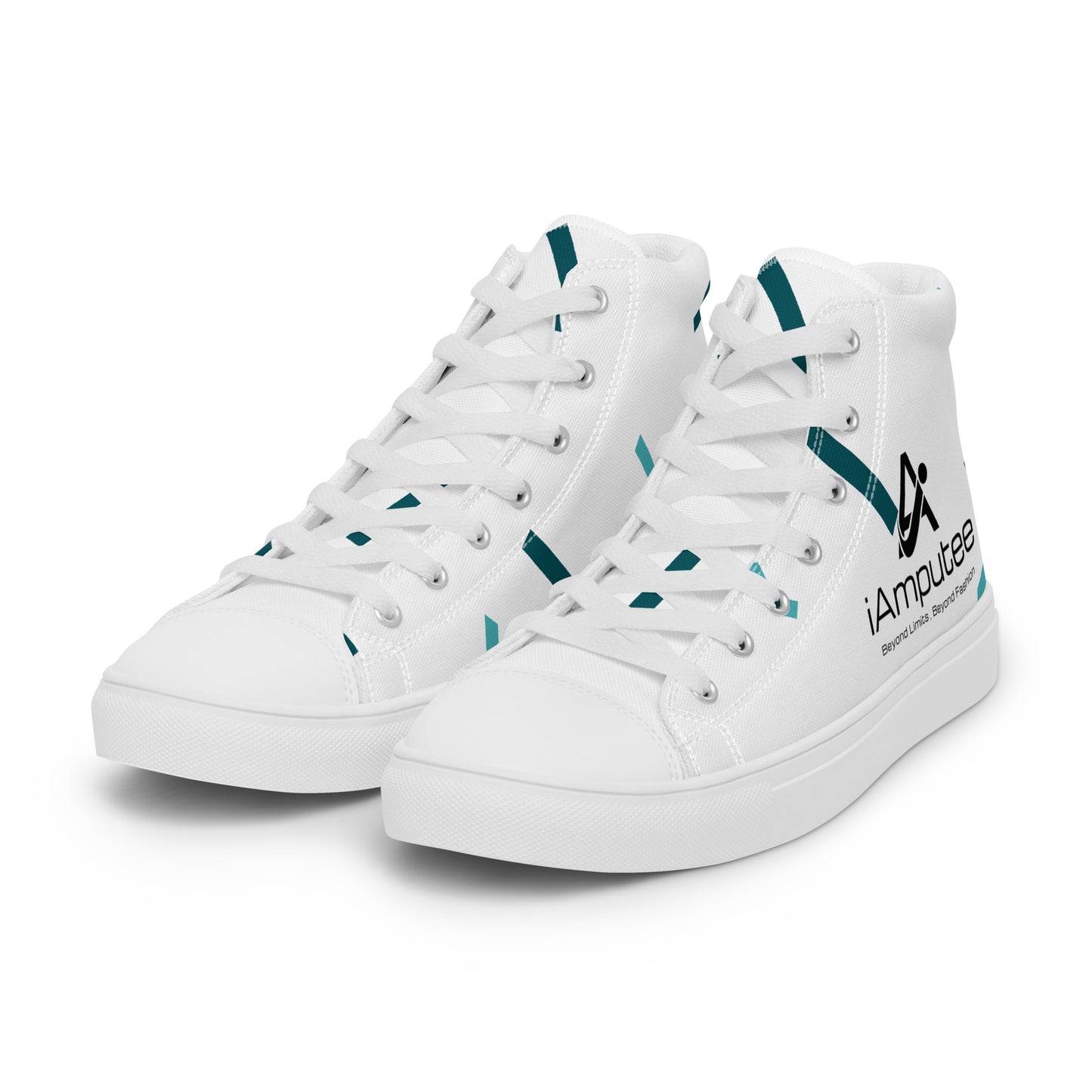 iAmputee Men’s high top canvas shoes