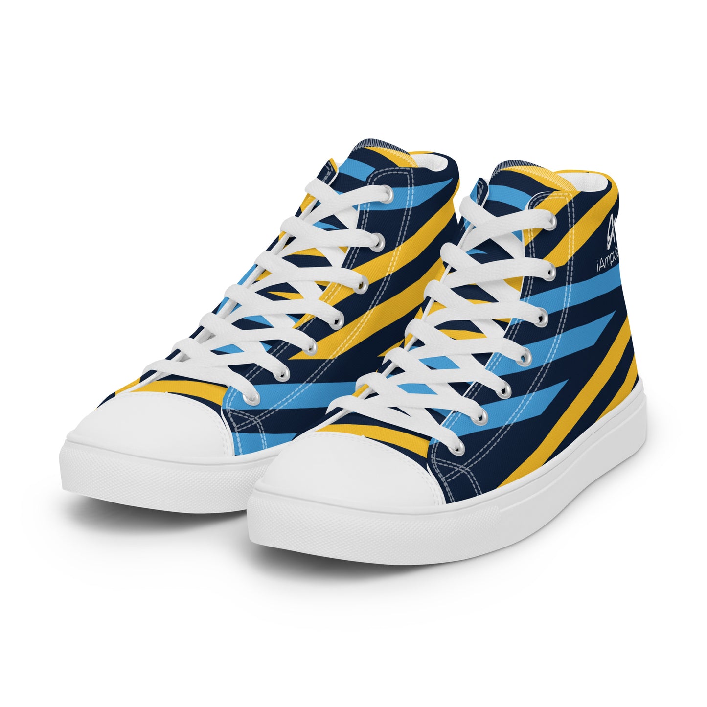 Sapatos masculinos de lona de cano alto iAmputee Streetwear