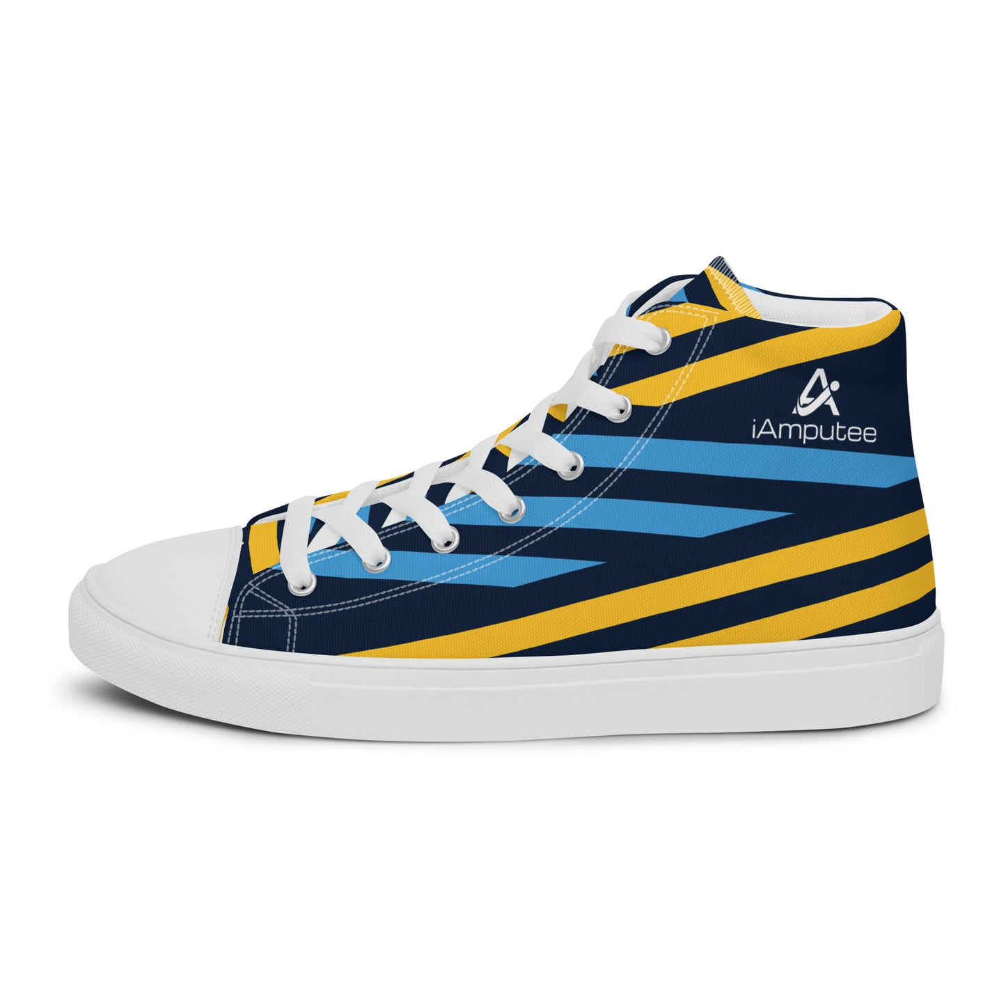 Sapatos masculinos de lona de cano alto iAmputee Streetwear