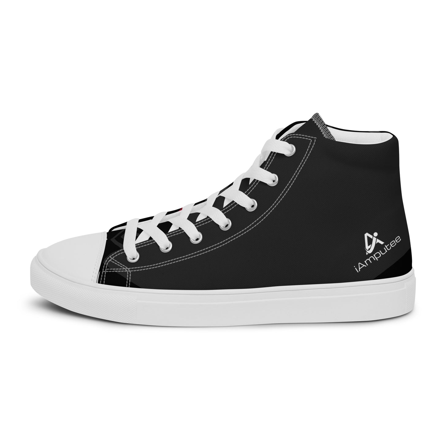 iAmputee Men’s high top canvas shoes