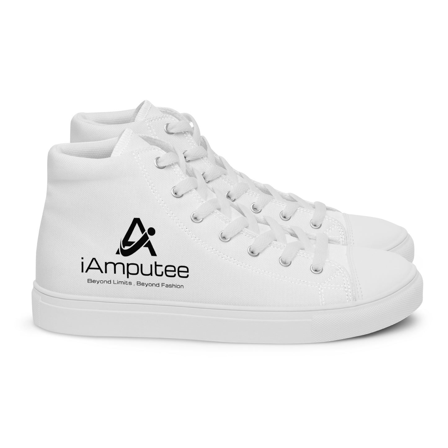 iAmputee Zapatos de lona altos para hombre