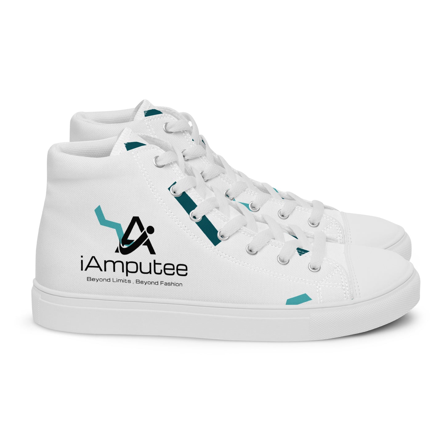 iAmputee Men’s high top canvas shoes
