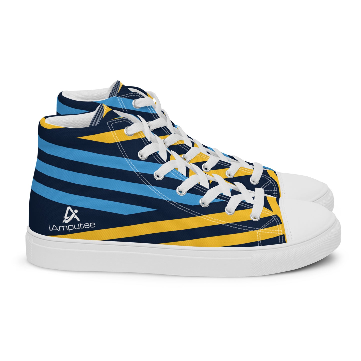 Sapatos masculinos de lona de cano alto iAmputee Streetwear