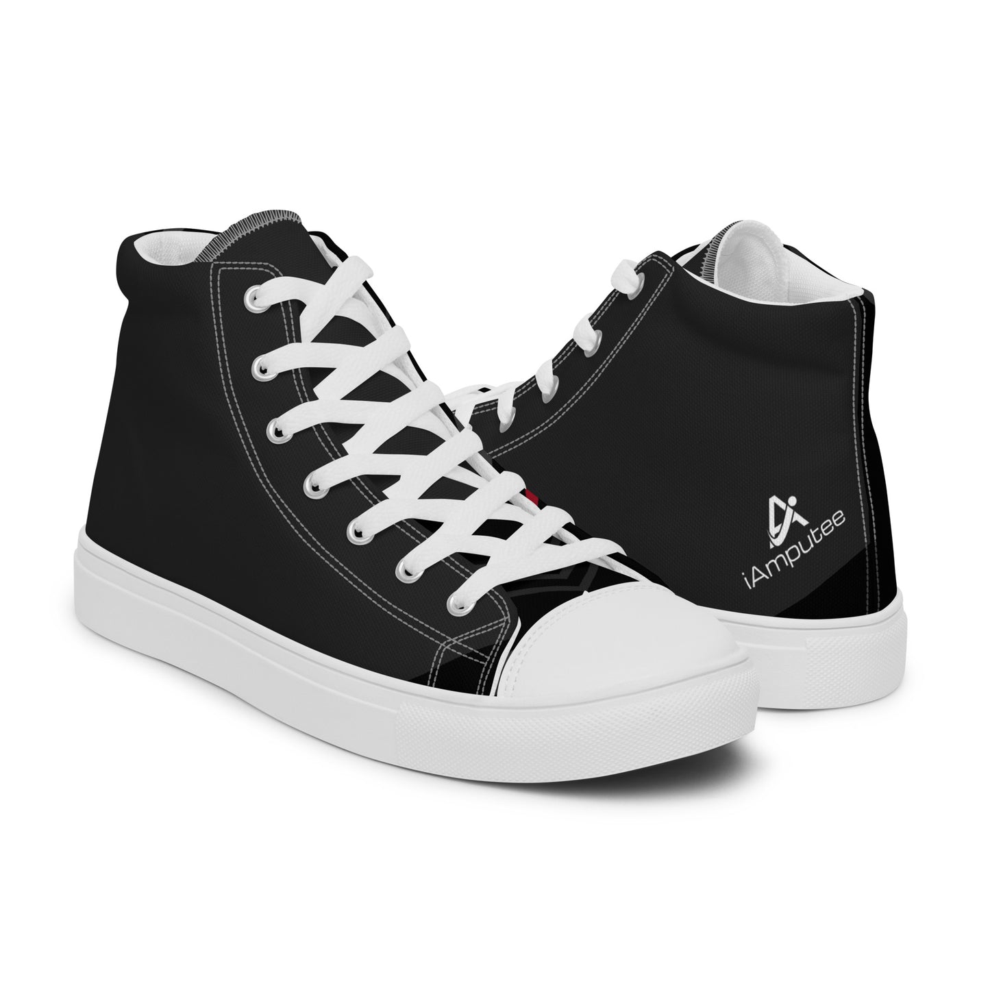 iAmputee Men’s high top canvas shoes