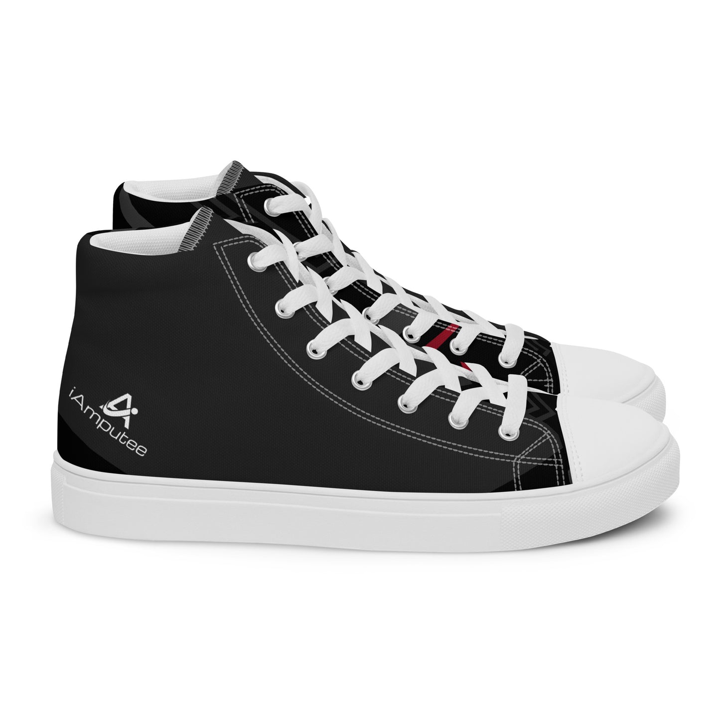 iAmputee Men’s high top canvas shoes