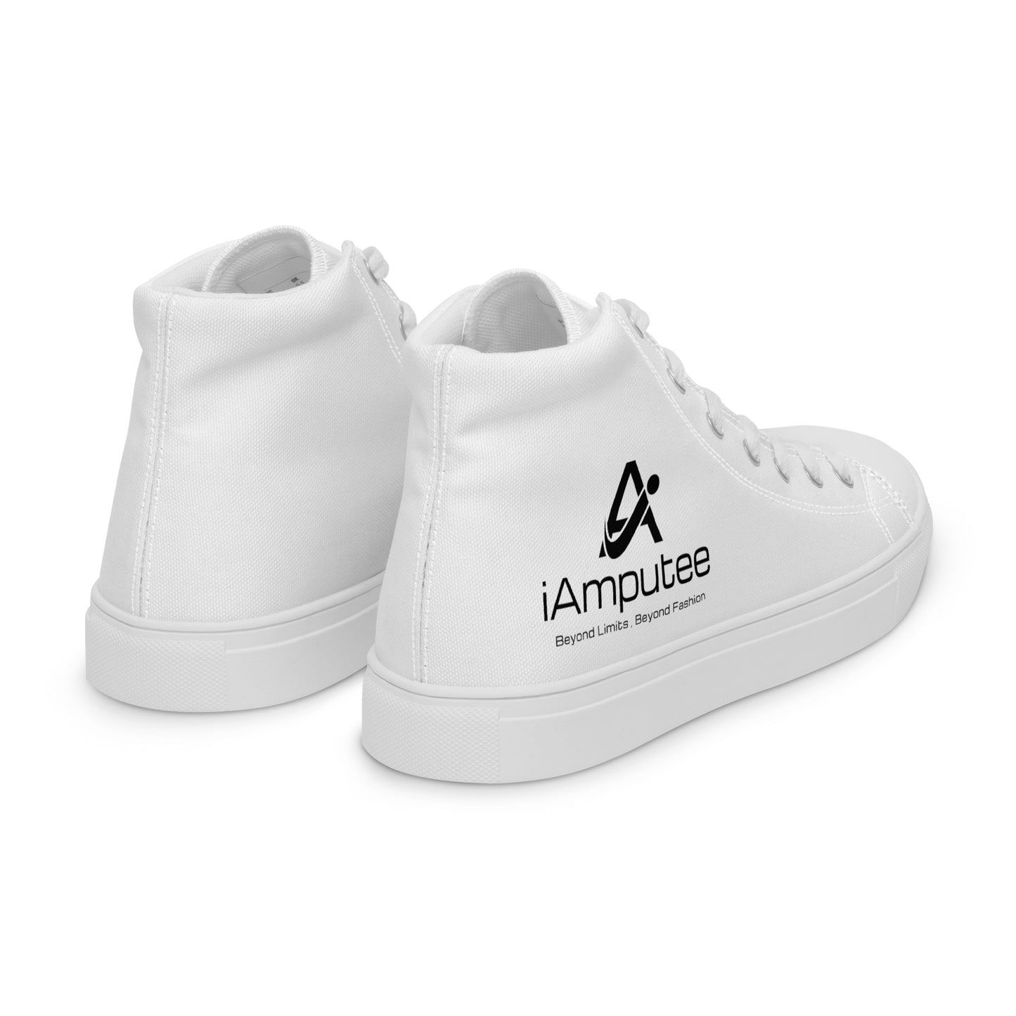 iAmputee Zapatos de lona altos para hombre