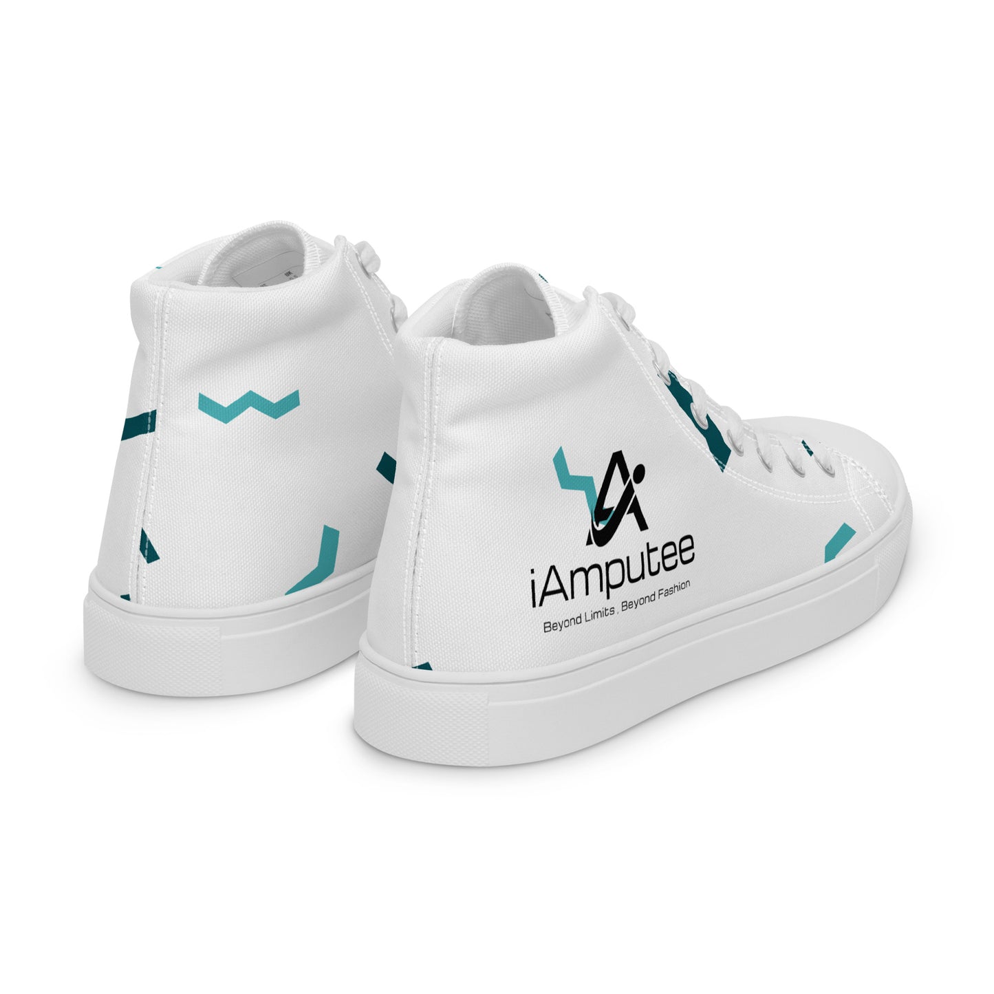 iAmputee Men’s high top canvas shoes