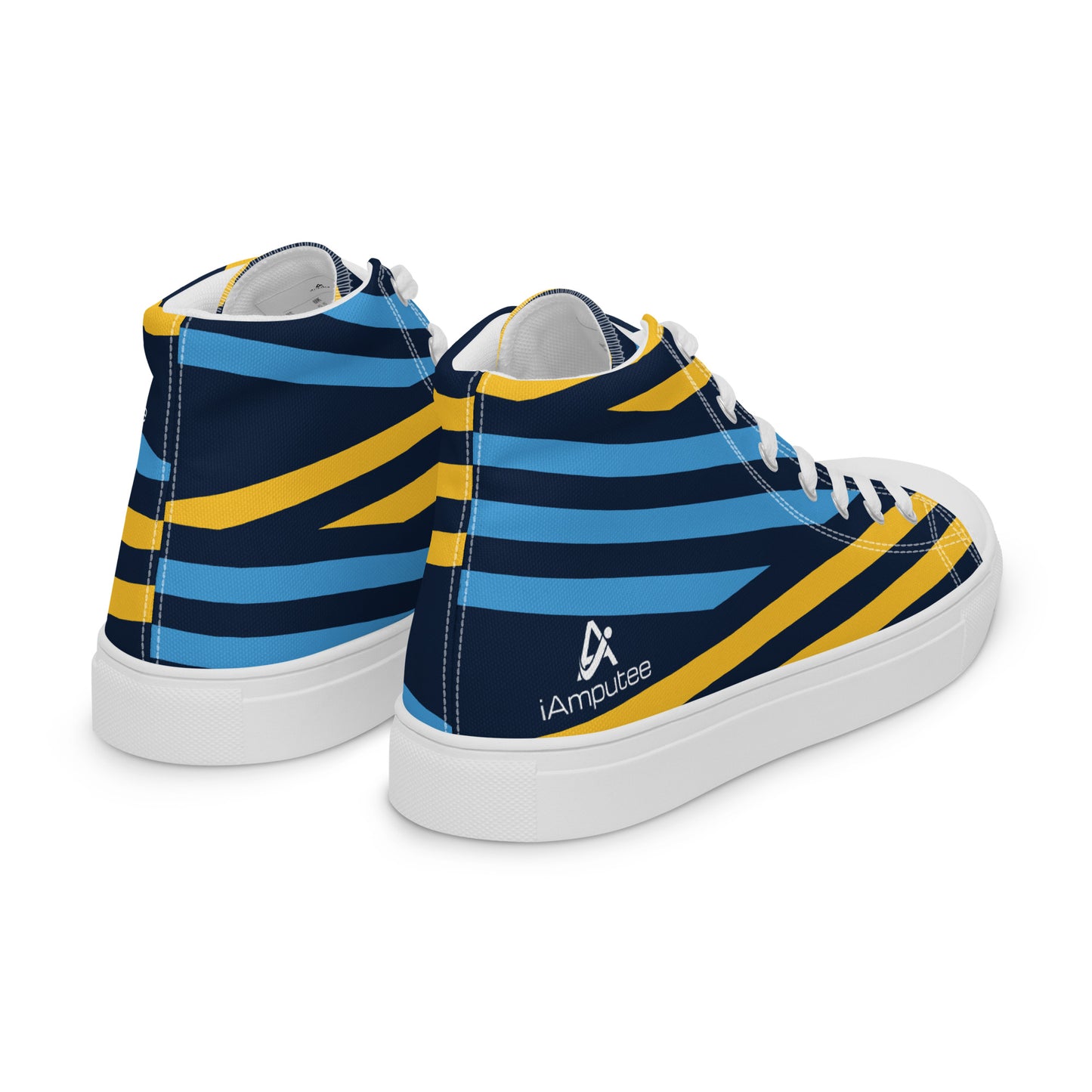 Sapatos masculinos de lona de cano alto iAmputee Streetwear