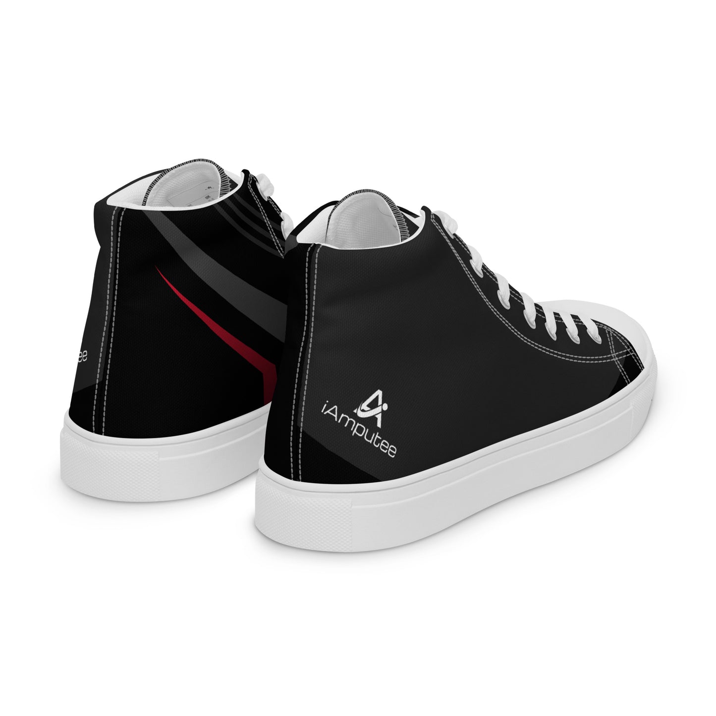 iAmputee Men’s high top canvas shoes