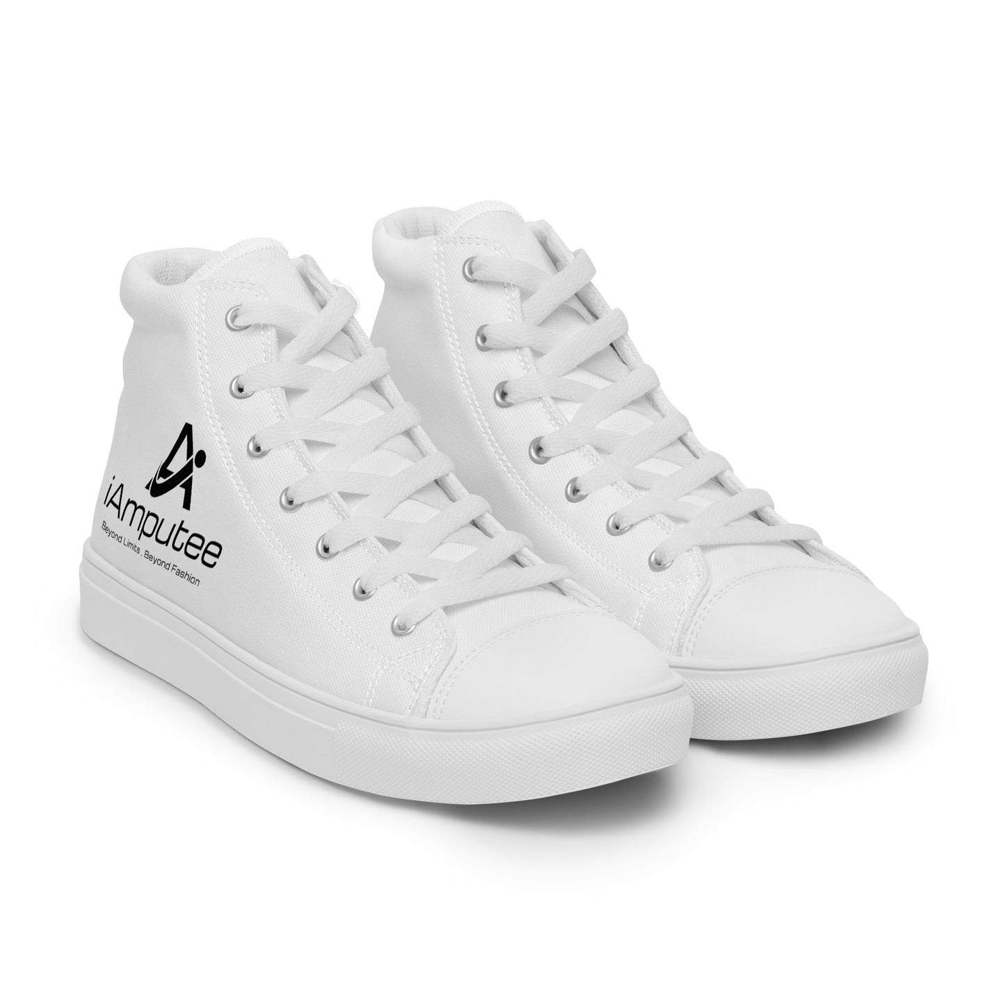 iAmputee Zapatos de lona altos para hombre