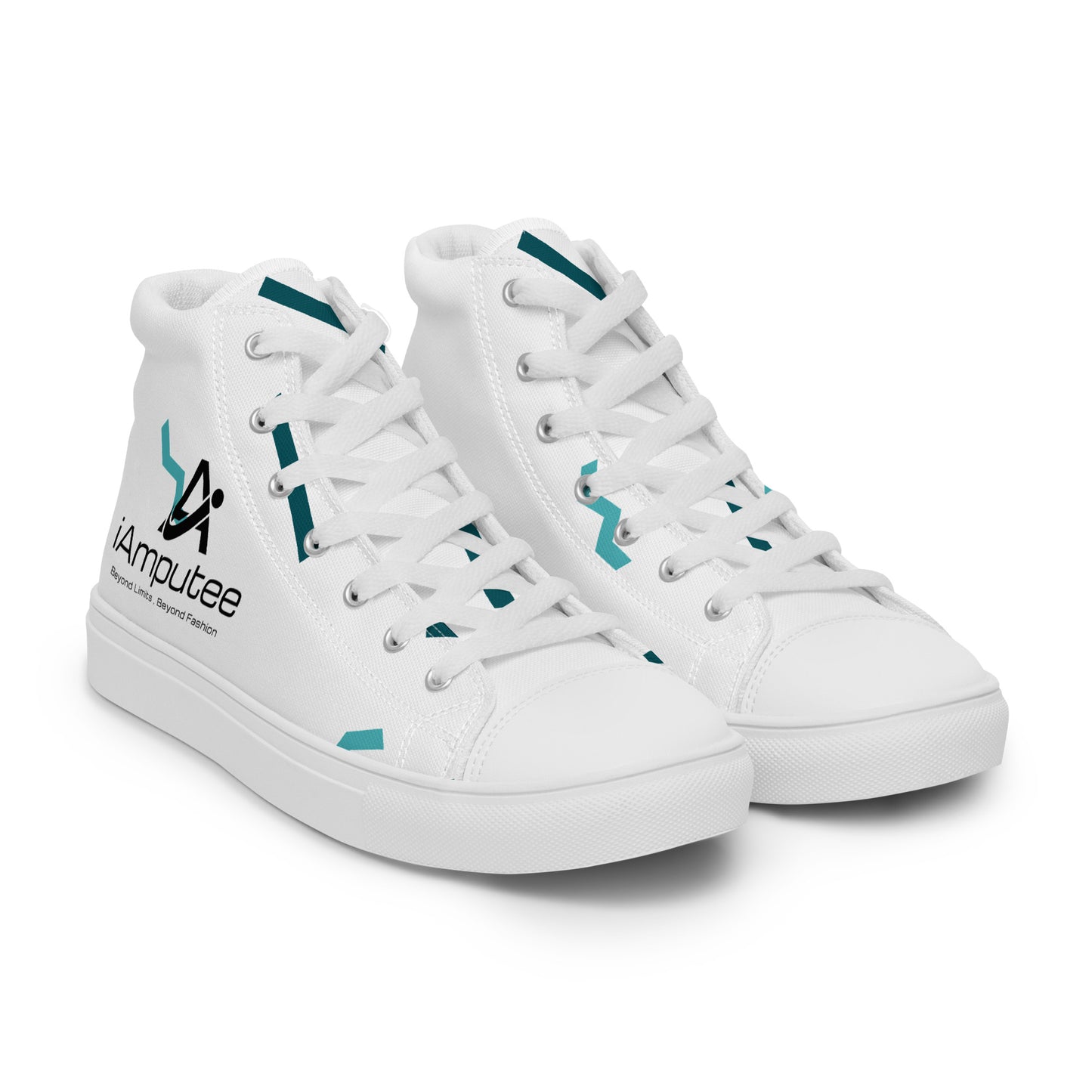 iAmputee Men’s high top canvas shoes