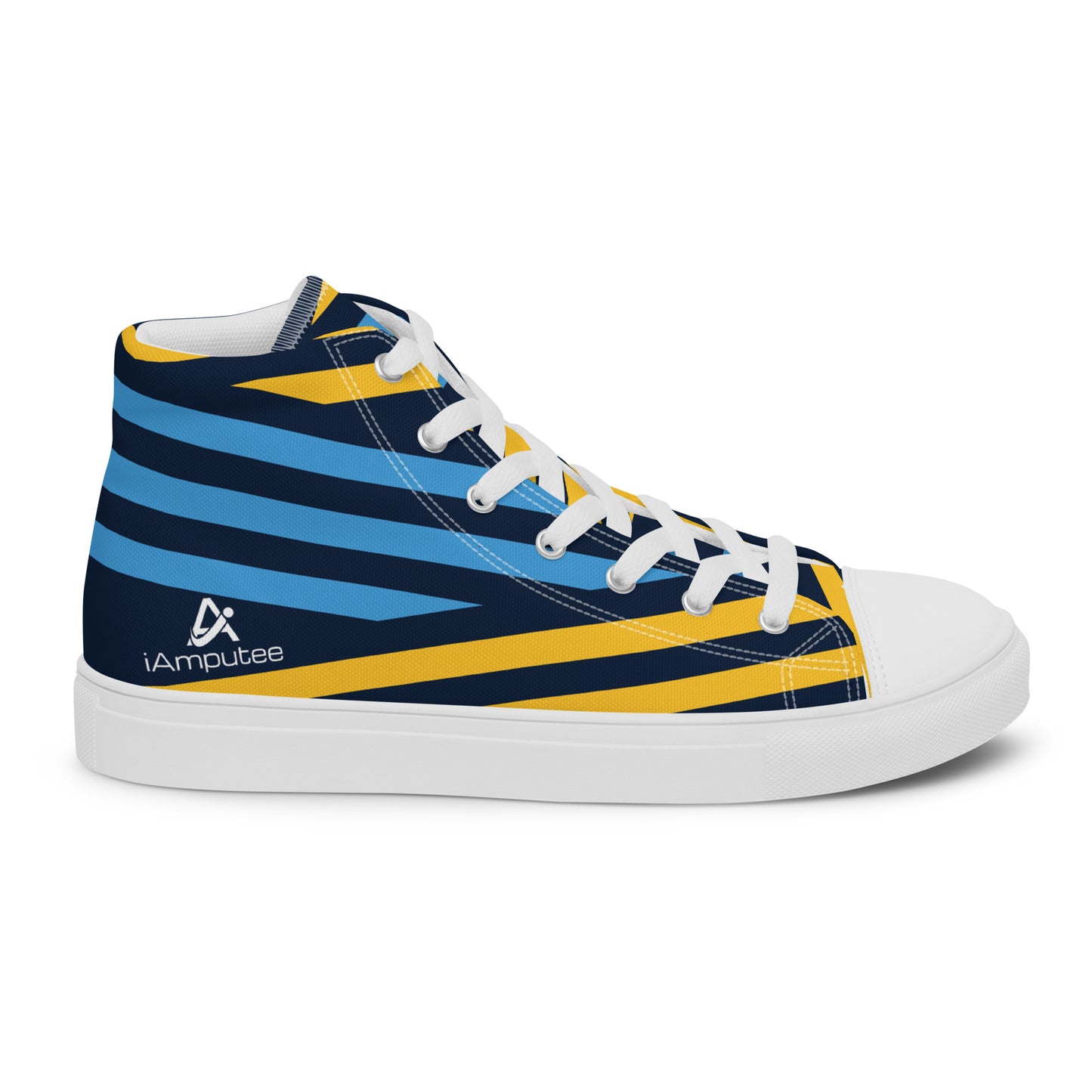 Sapatos masculinos de lona de cano alto iAmputee Streetwear