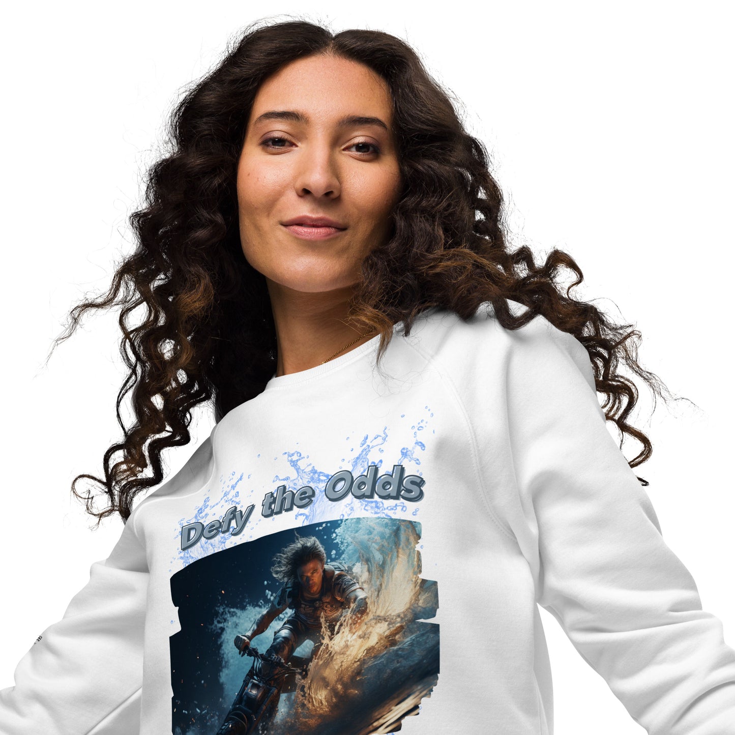Limitless Ride Unisex organic raglan sweatshirt