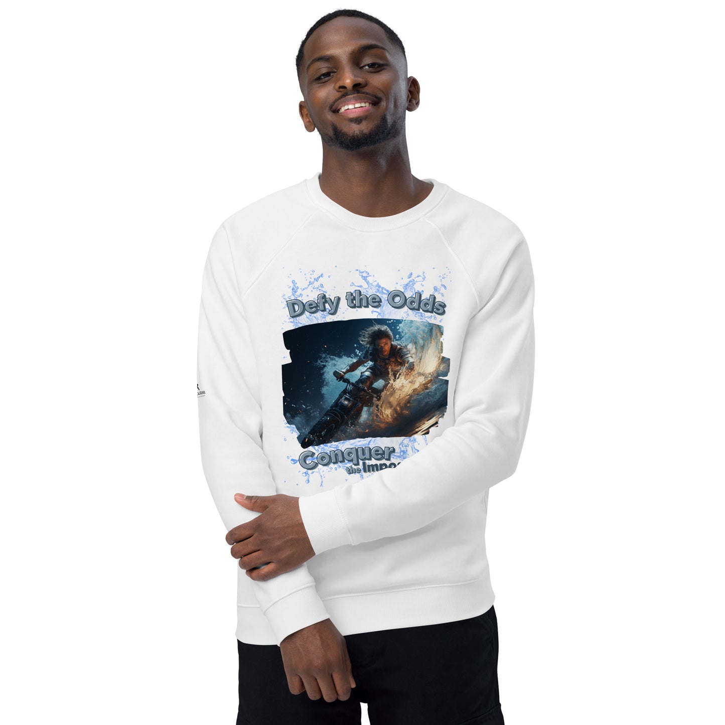 Limitless Ride Unisex organic raglan sweatshirt