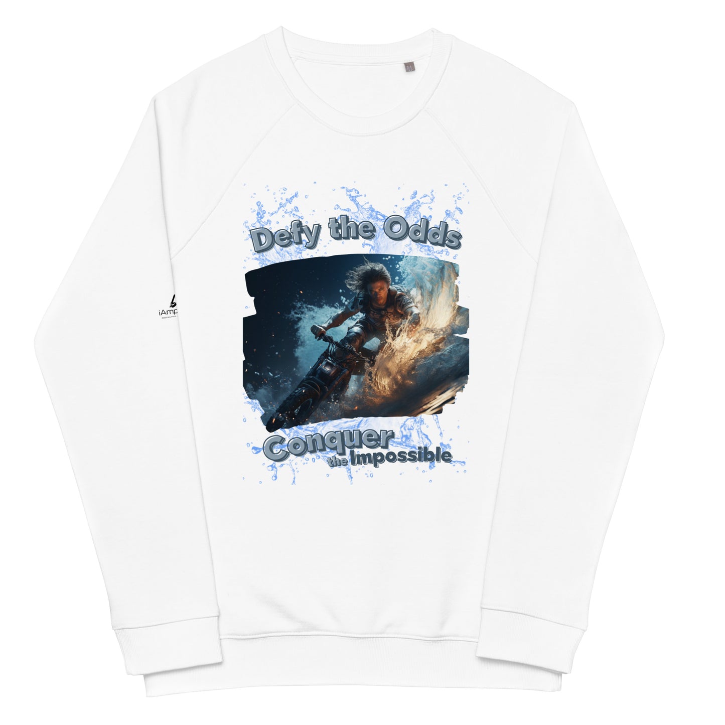 Limitless Ride Unisex organic raglan sweatshirt