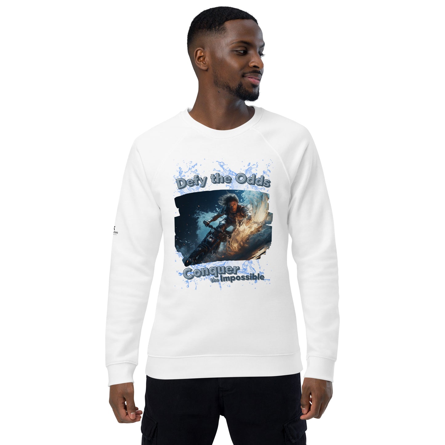 Limitless Ride Unisex organic raglan sweatshirt