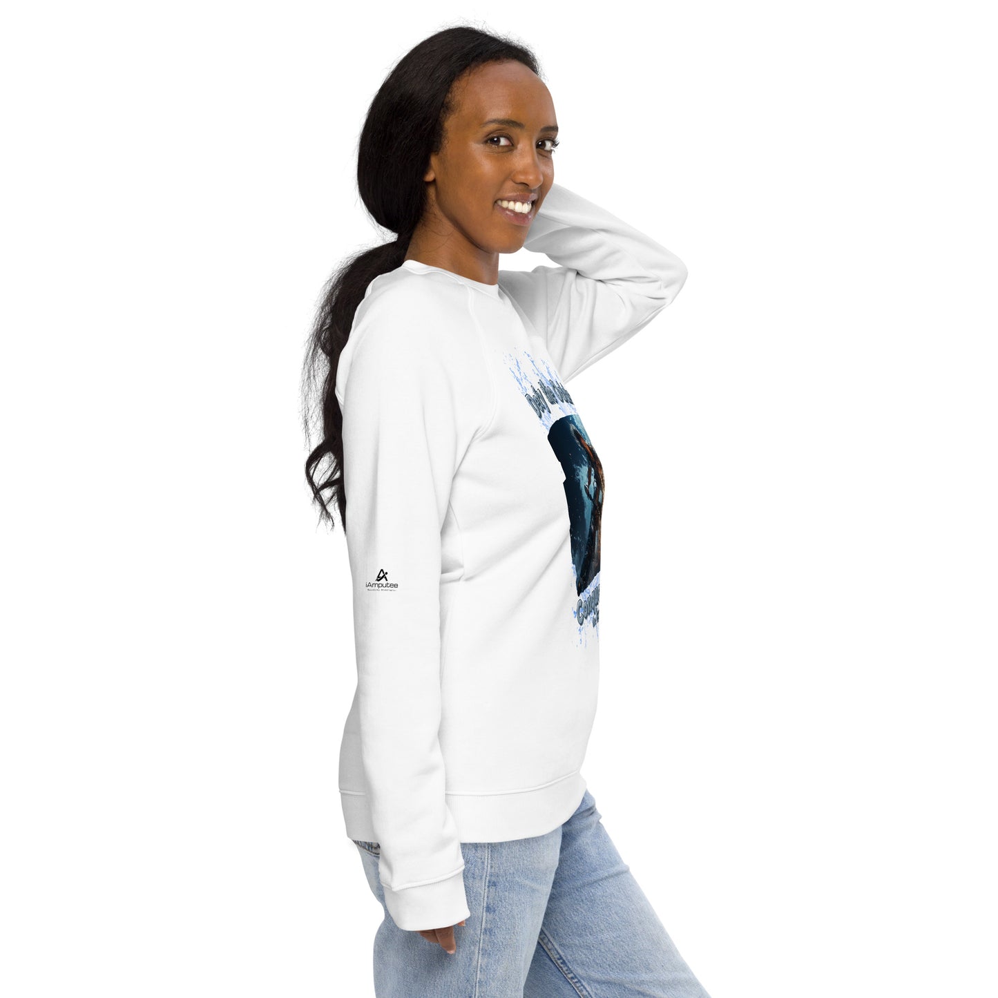Limitless Ride Unisex organic raglan sweatshirt