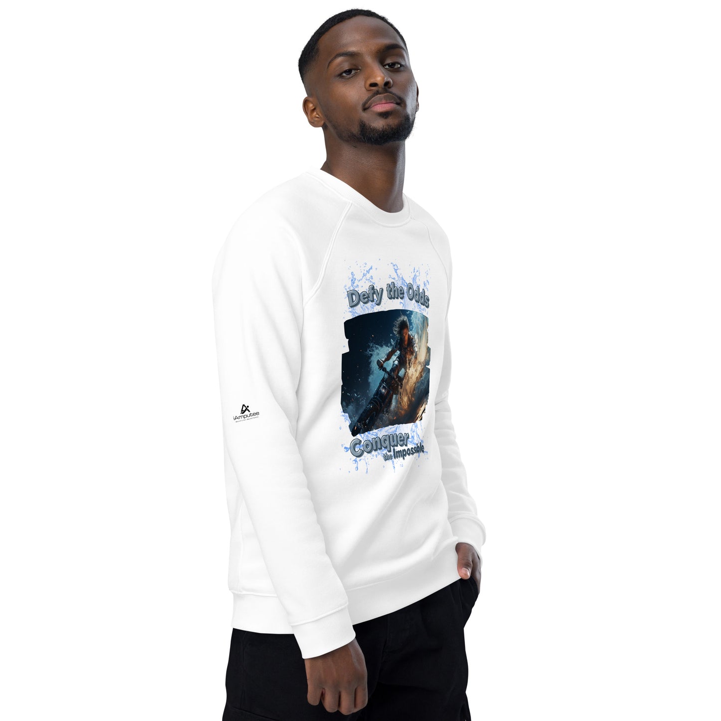 Limitless Ride Unisex organic raglan sweatshirt