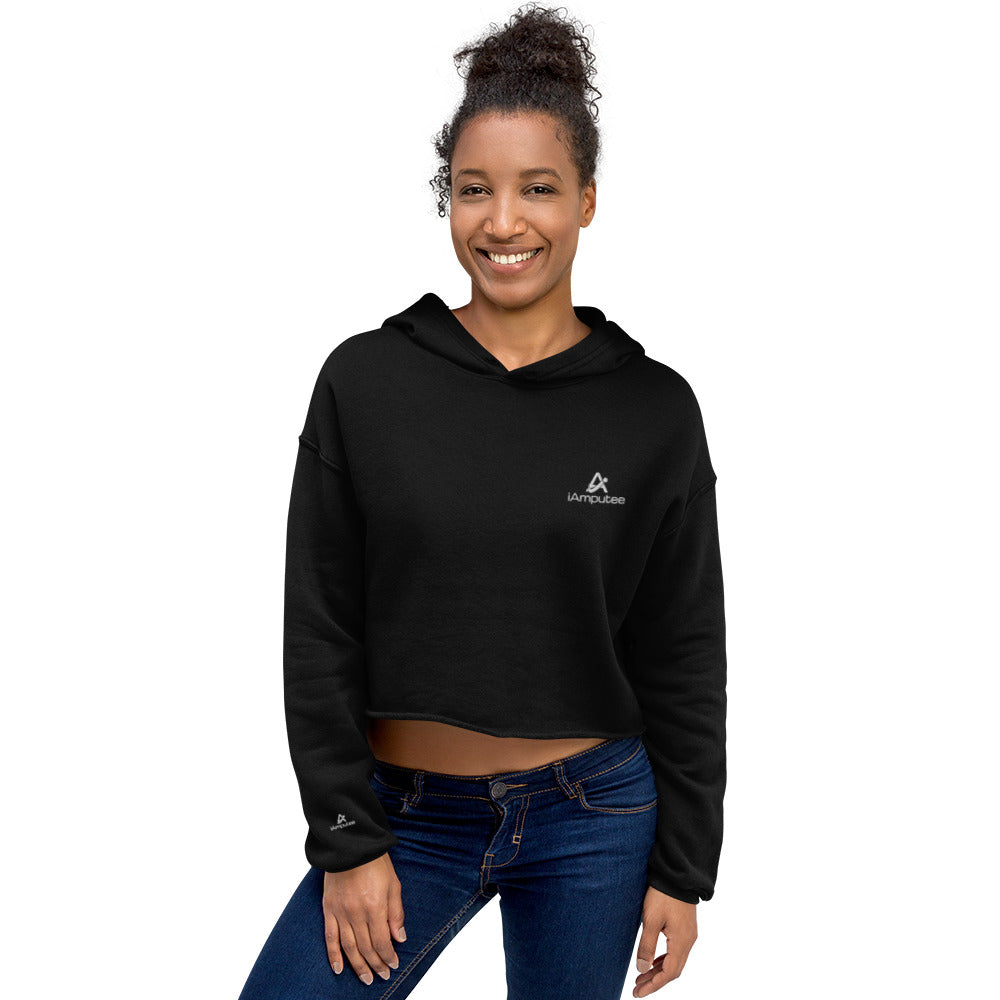 iAmputee Embroidered Crop Hoodie