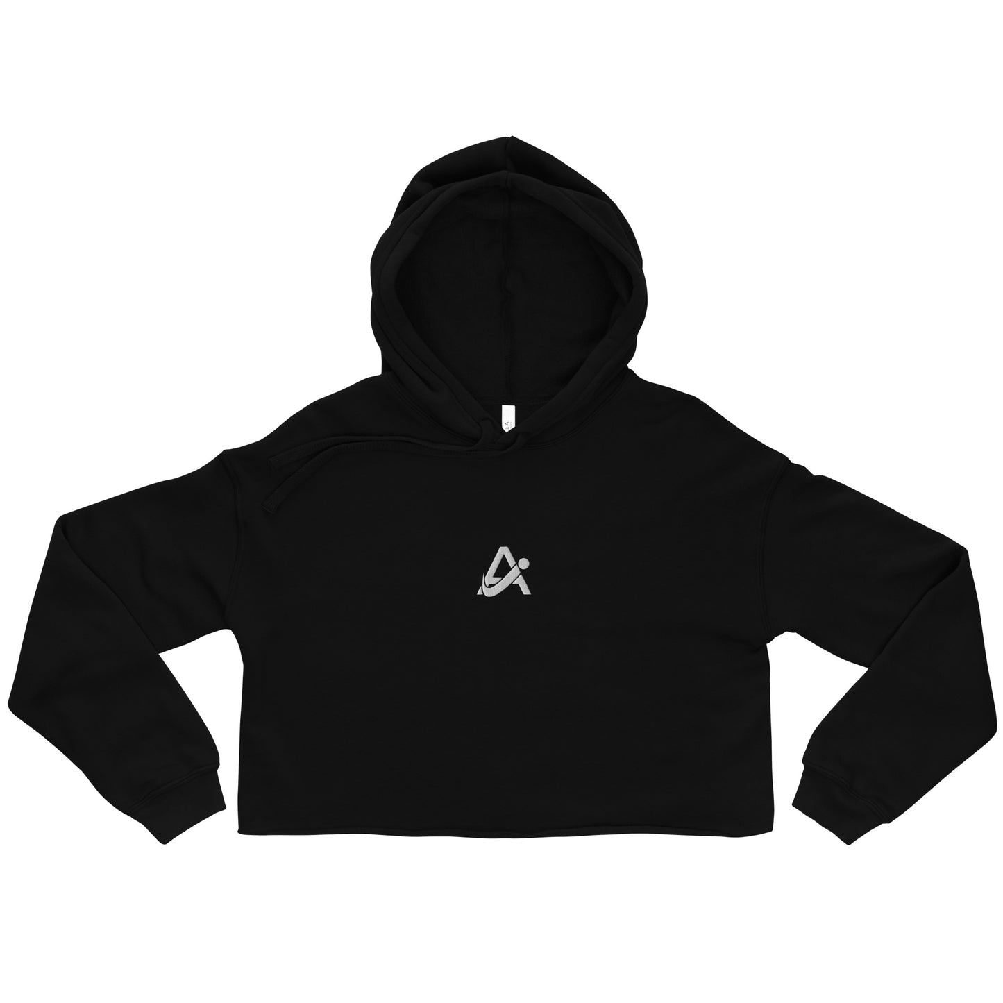 iAmputee Embroidered Black Crop Hoodie