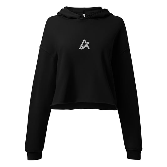 iAmputee Embroidered Black Crop Hoodie