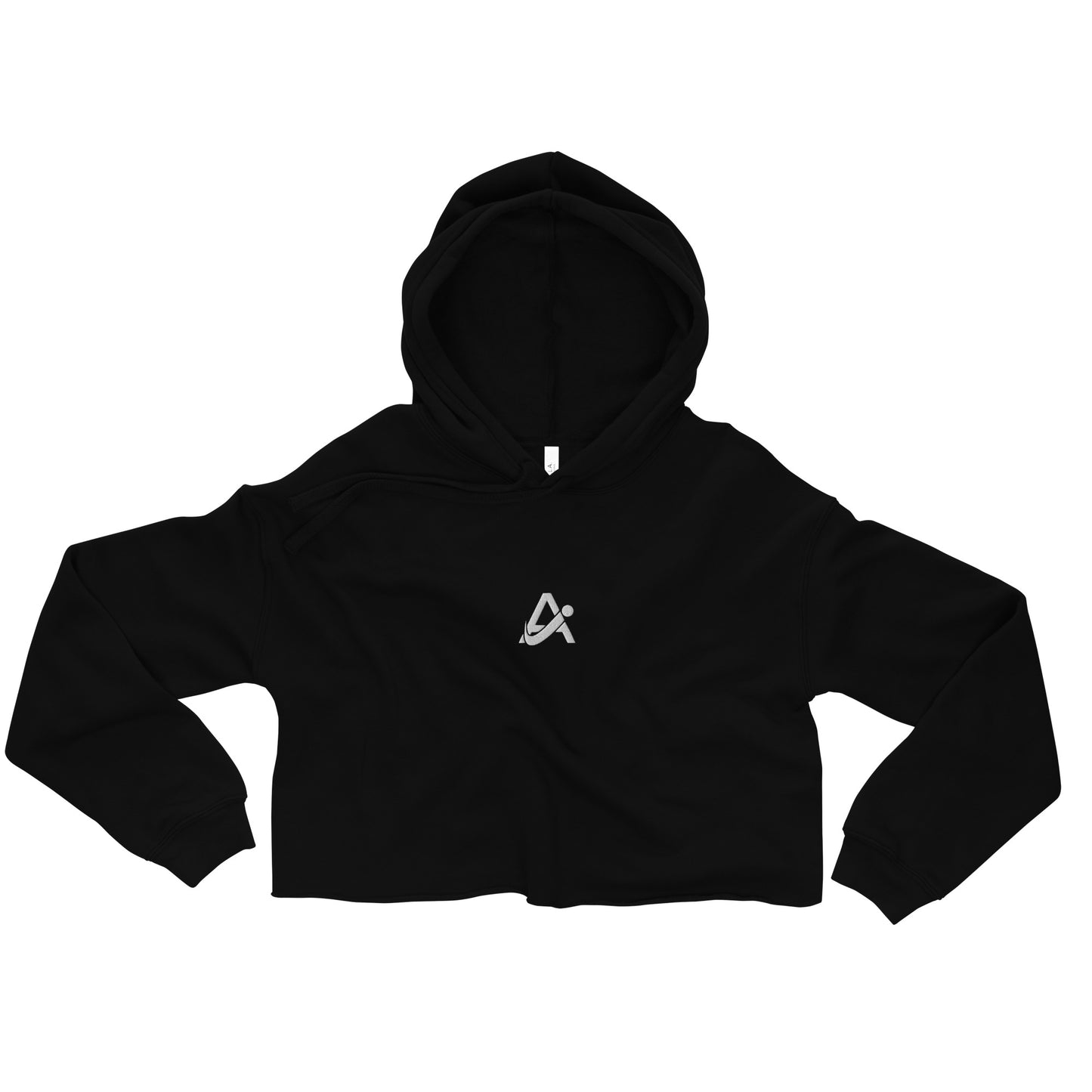 iAmputee Embroidered Black Crop Hoodie
