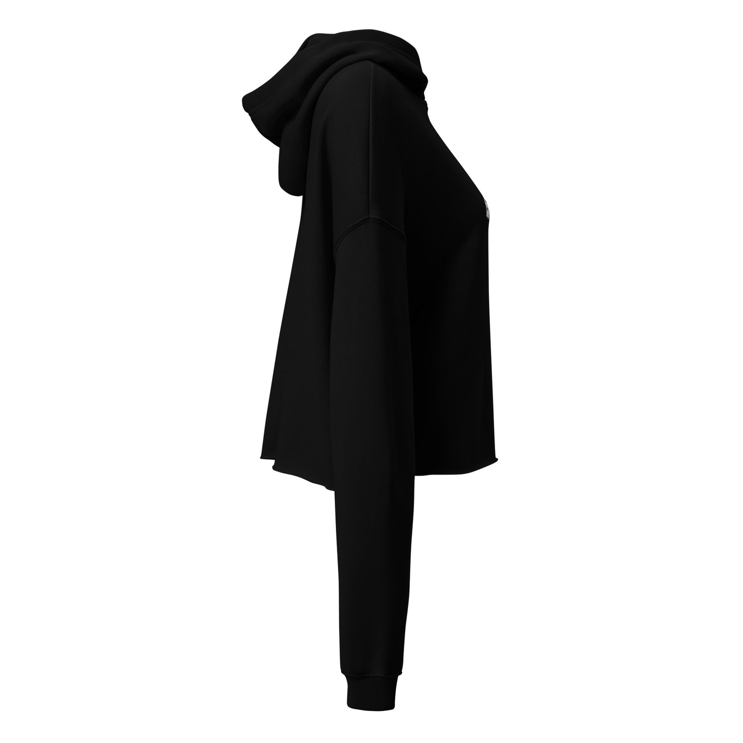 iAmputee Embroidered Black Crop Hoodie