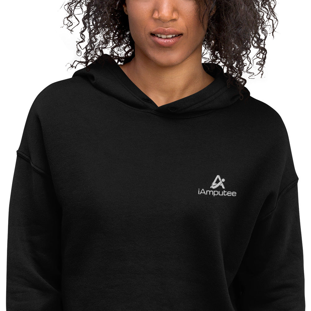 iAmputee Embroidered Crop Hoodie