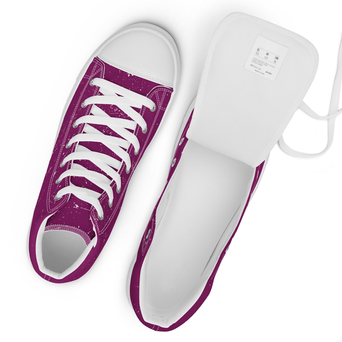 iAmputee Zapatos de lona altos para mujer