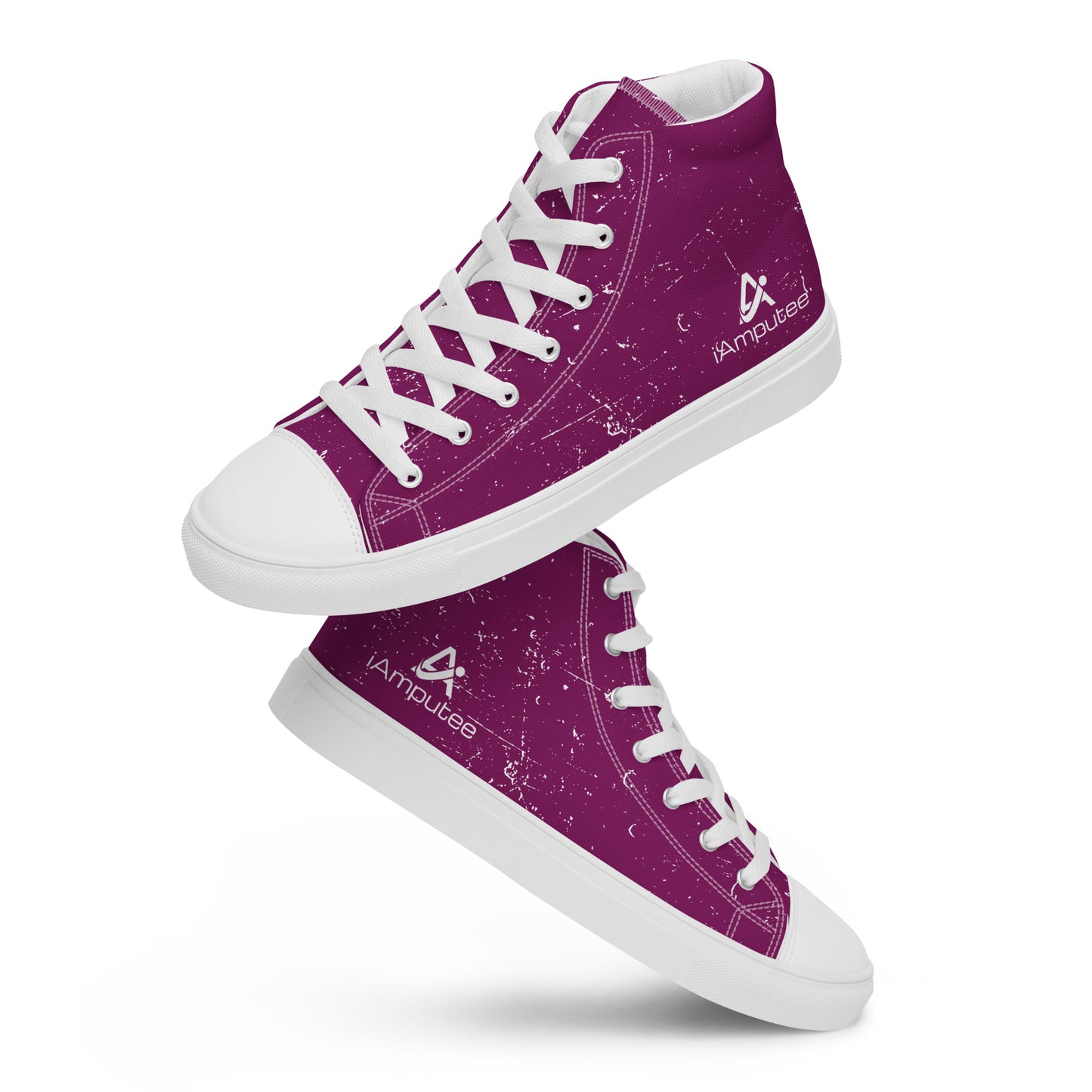 iAmputee Zapatos de lona altos para mujer